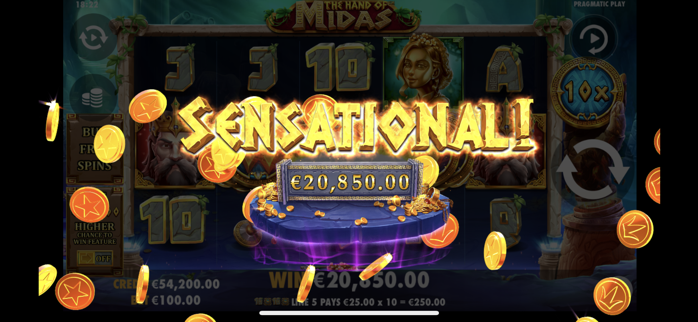 The Hand of Midas - Big win 2