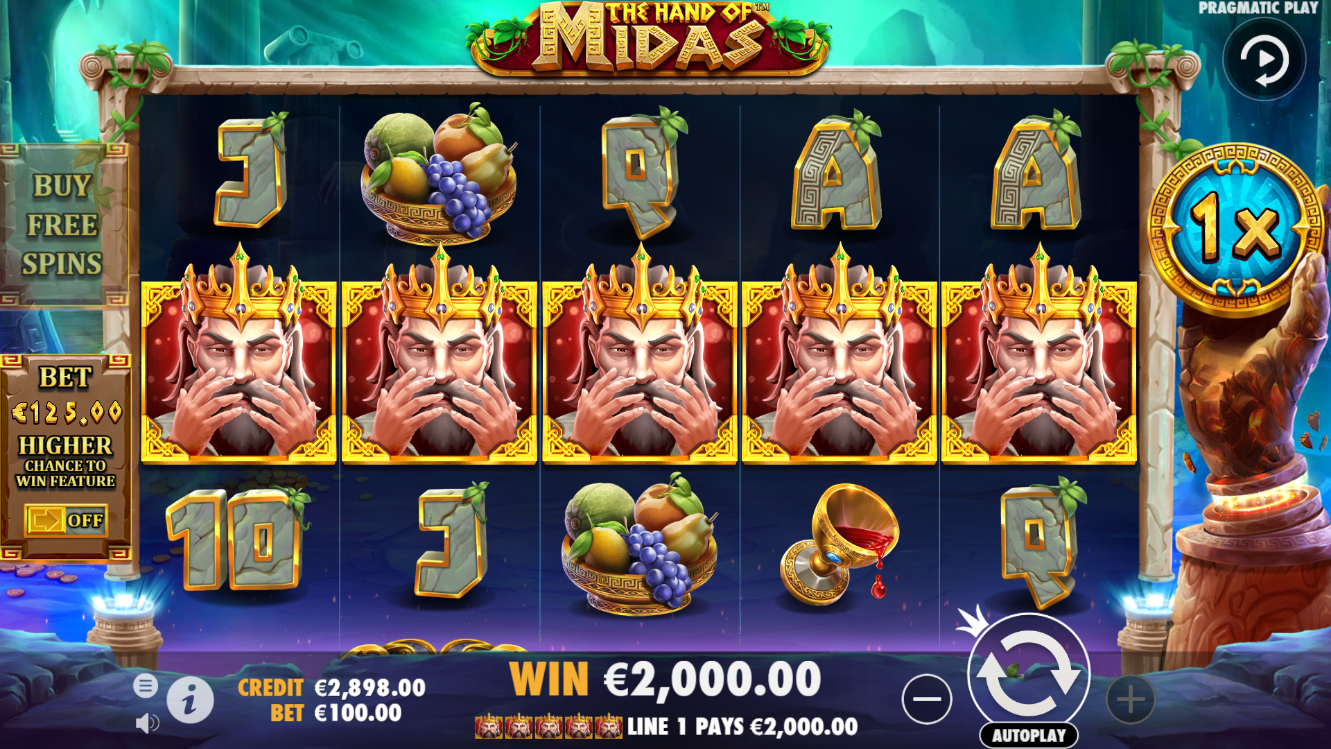 The Hand of Midas - Big win 3