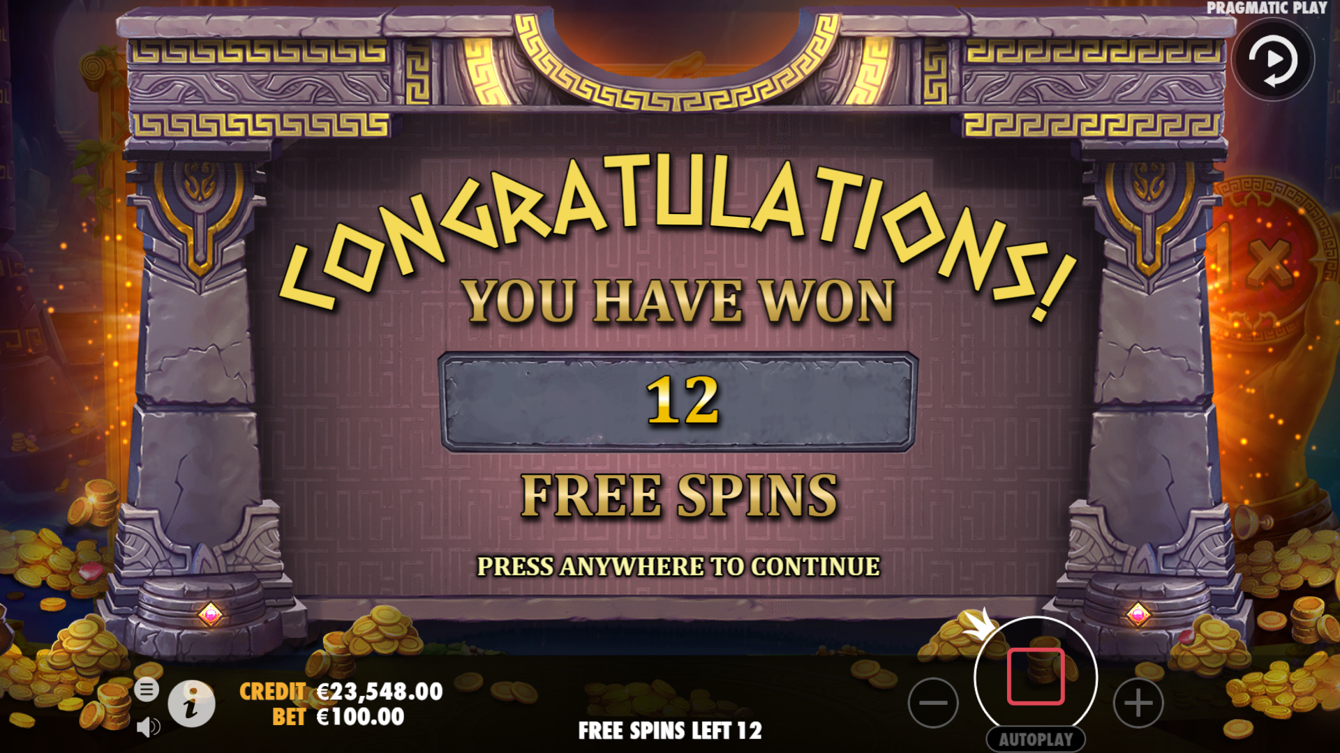 The Hand of Midas - Free spins 7