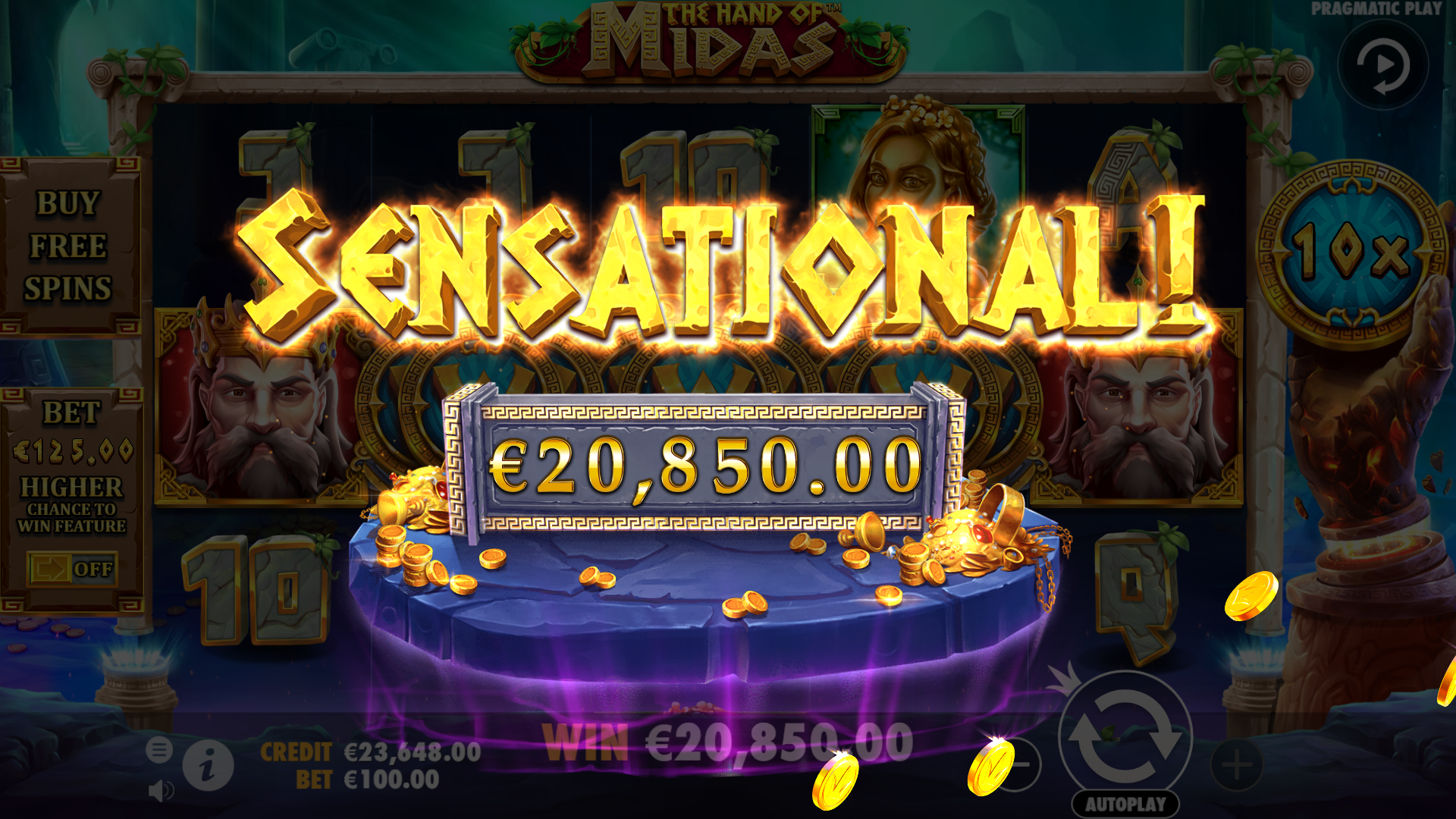 The Hand of Midas - Big win 4
