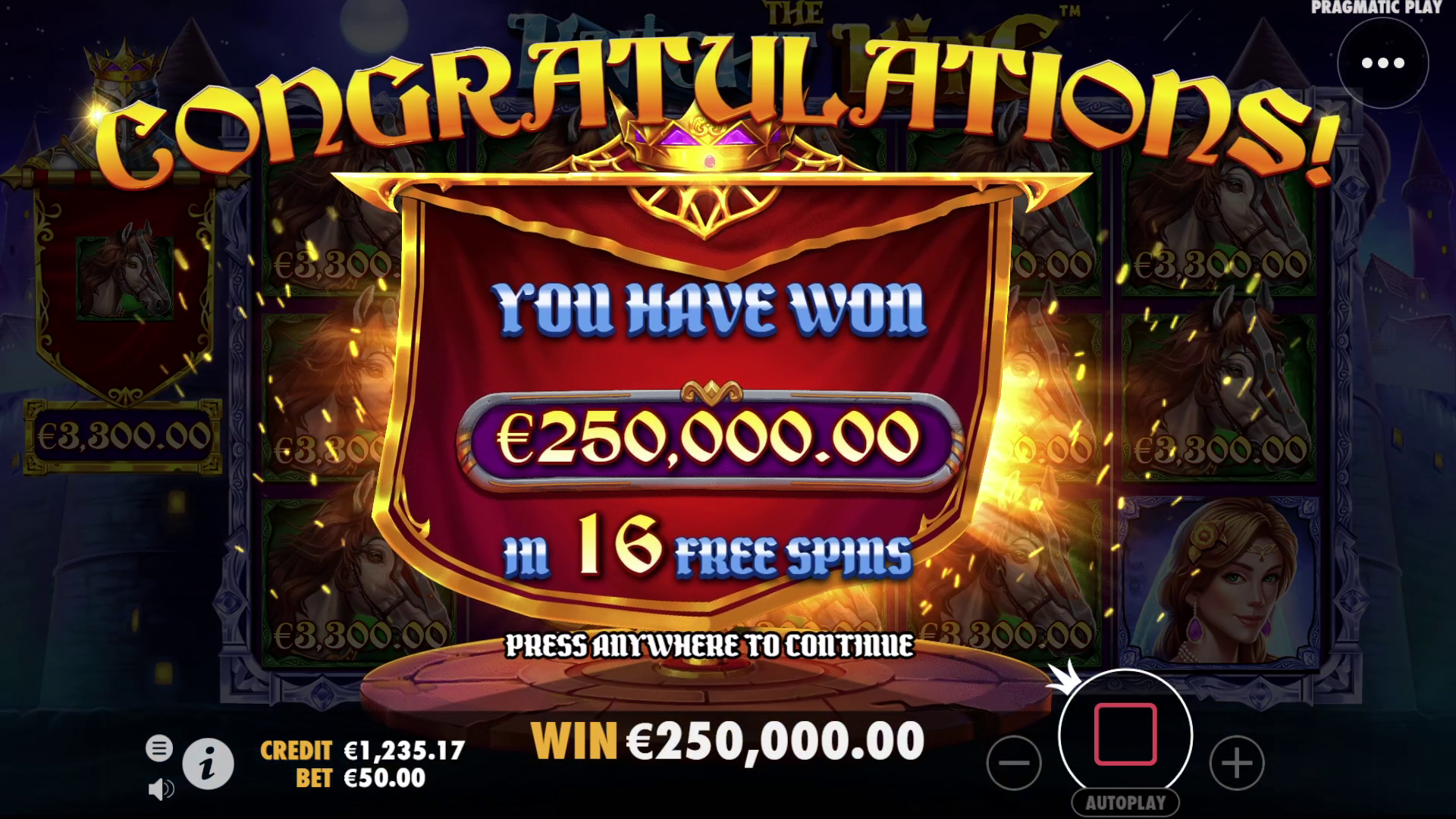 The Knight King - Free spins 5