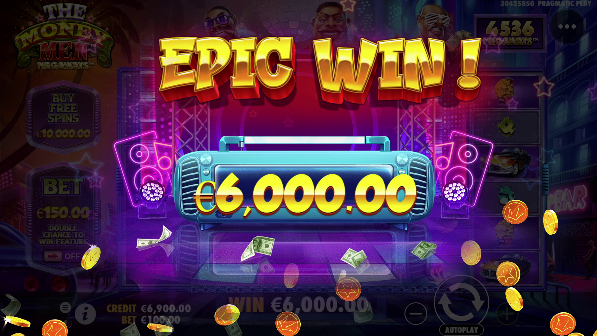 The Money Men Megaways - Big win