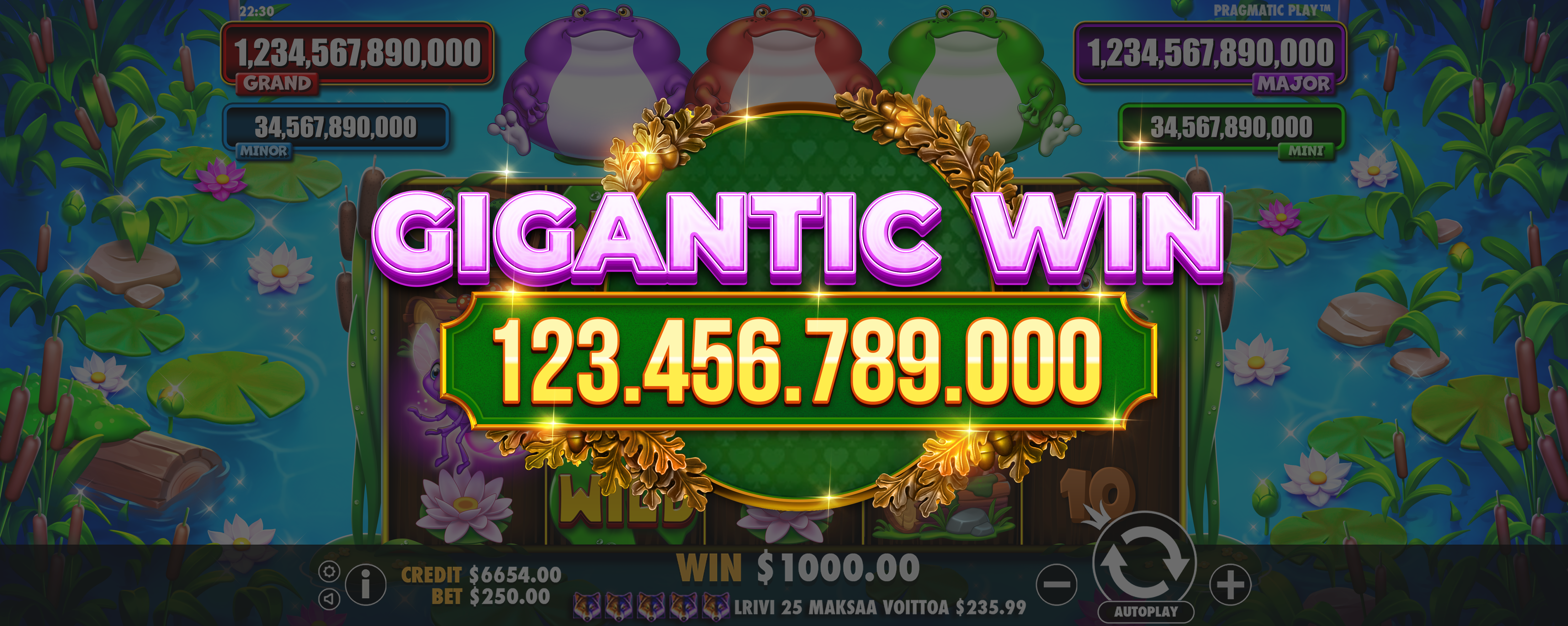 Tiny Toads - Big win 4