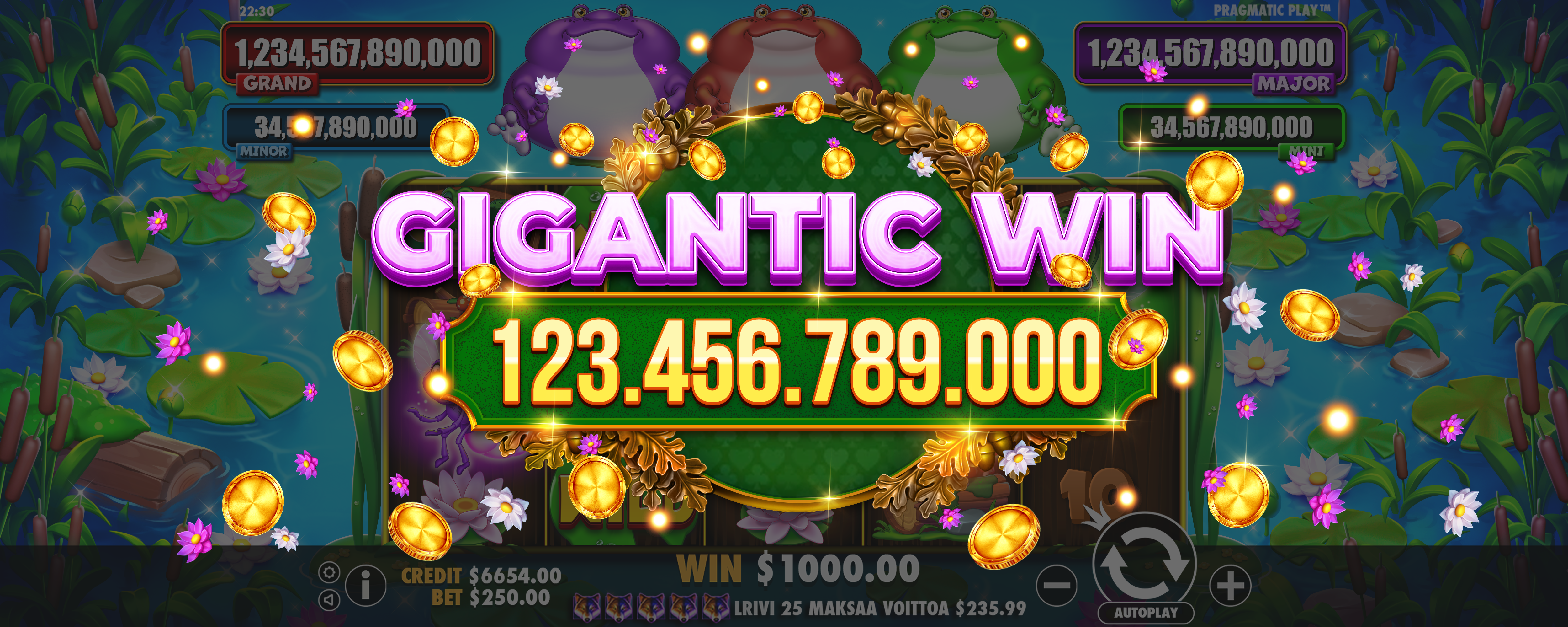 Tiny Toads - Big win 3