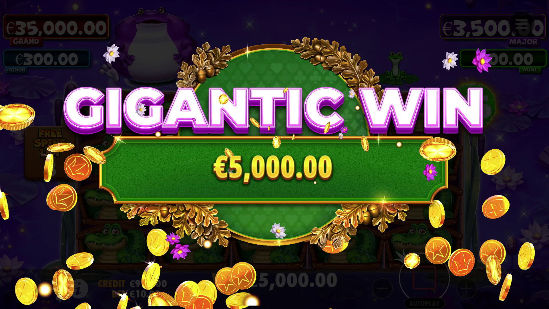 Tiny Toads - Big win 5
