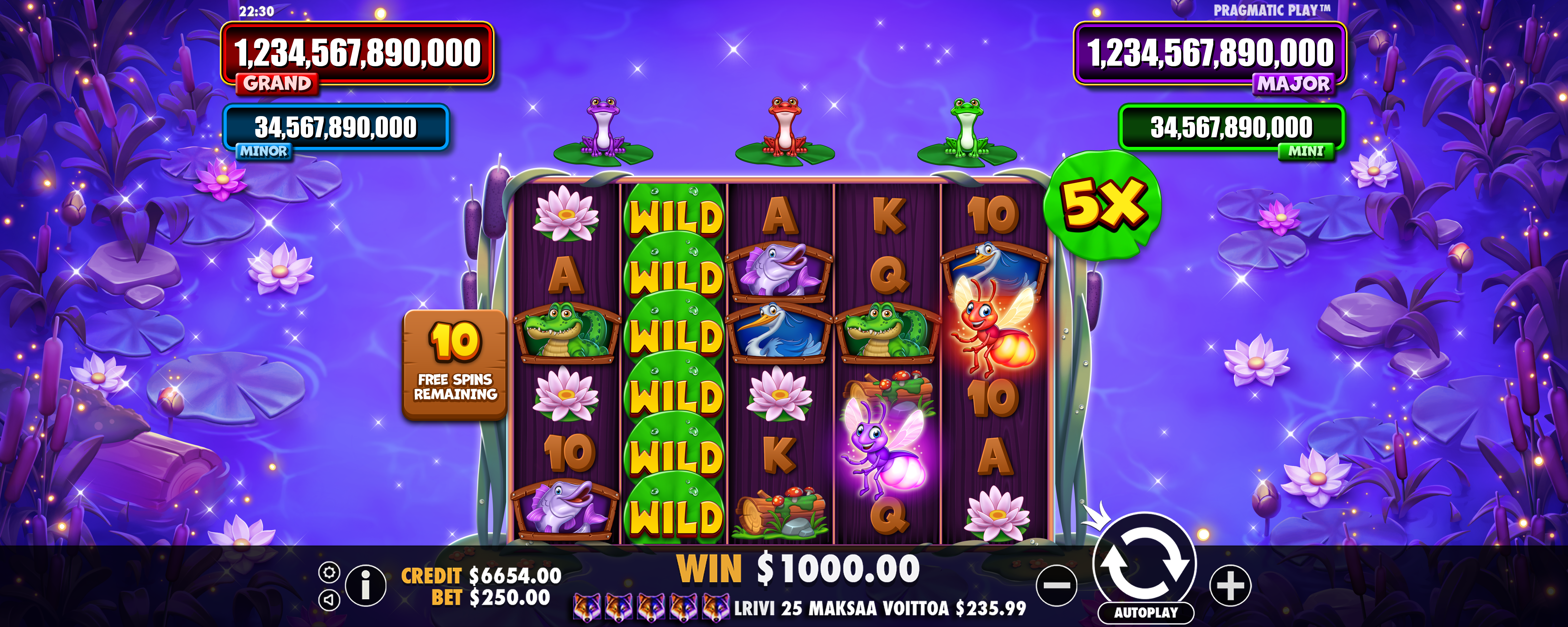 Tiny Toads - Free spins 3