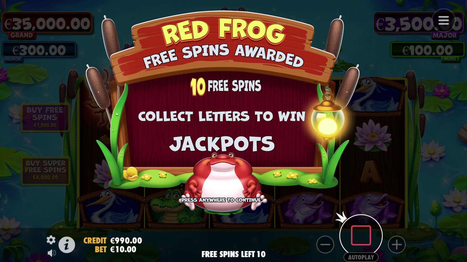 Tiny Toads - Free spins 6