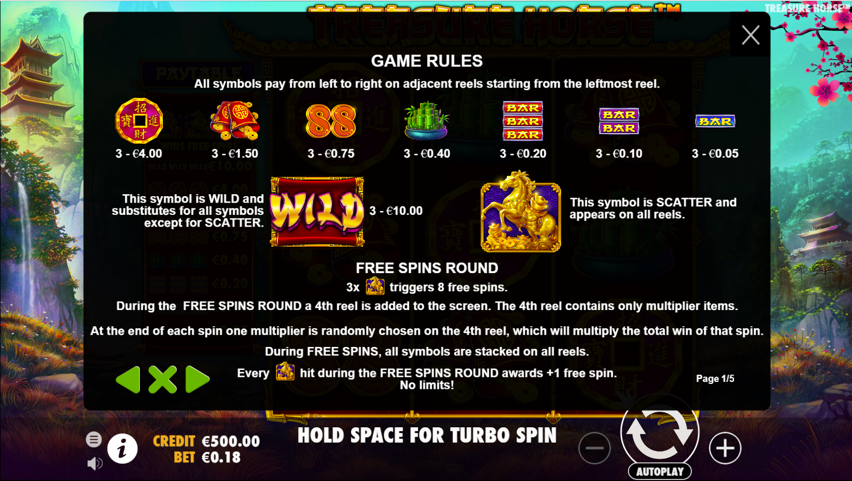 Treasure Horse - Game rules 2