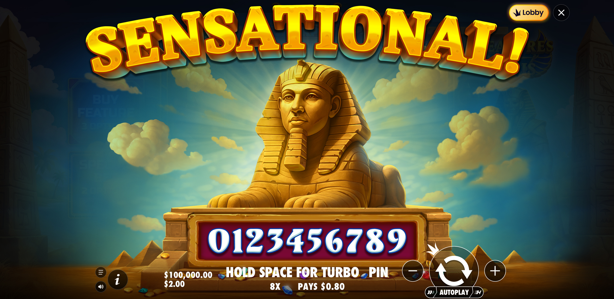 Treasures of Osiris - Big win 11