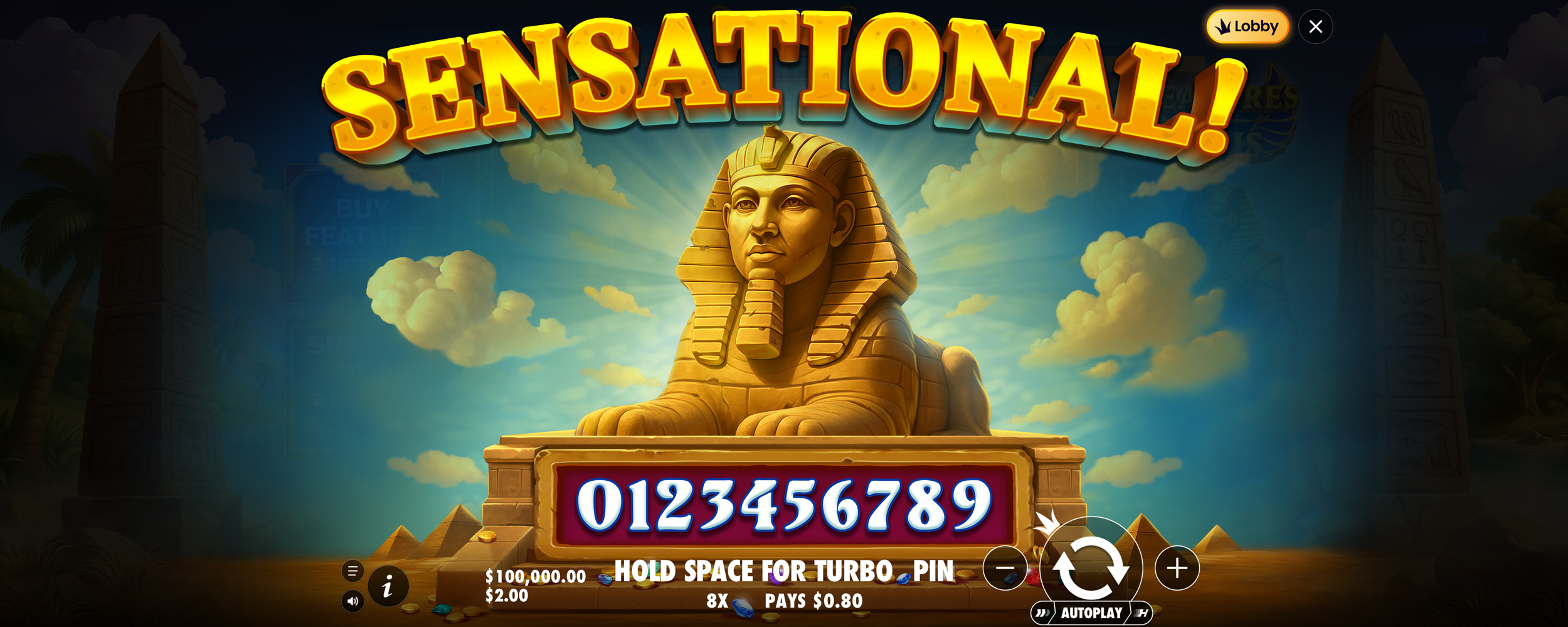 Treasures of Osiris - Big win 10