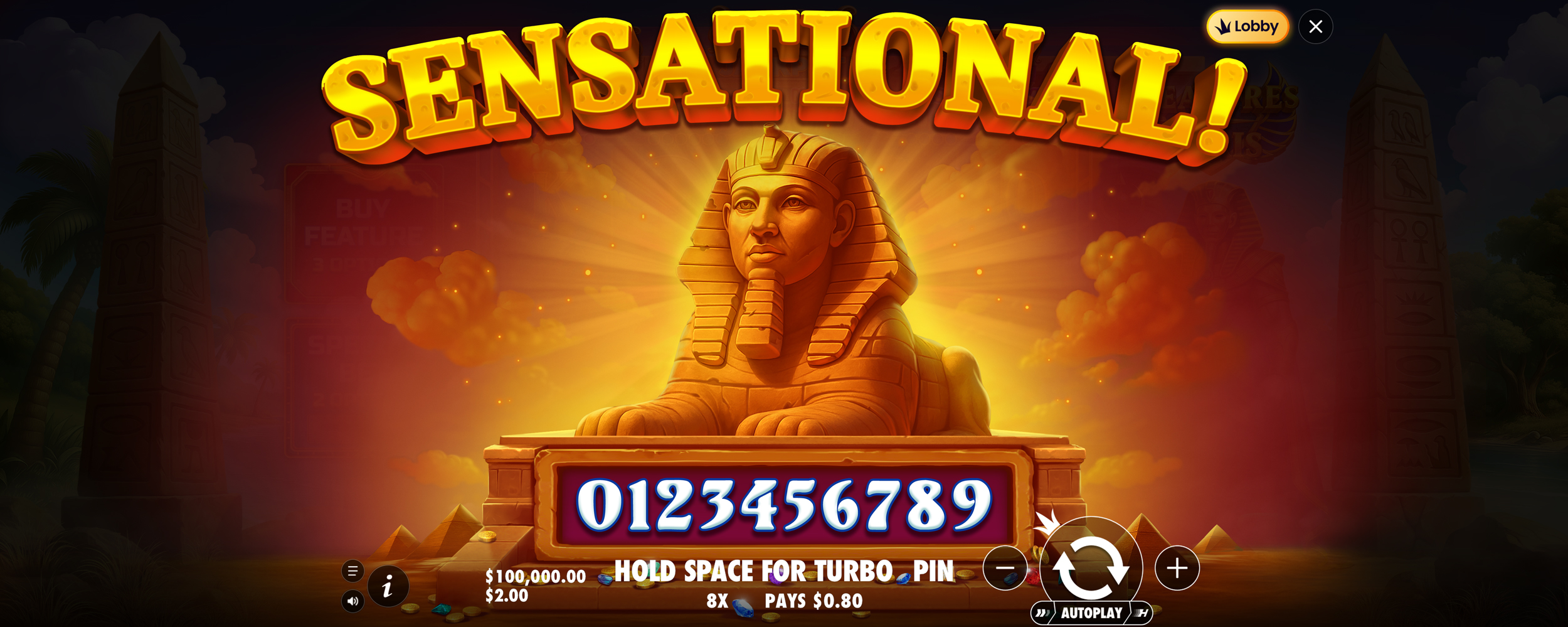 Treasures of Osiris - Big win 12