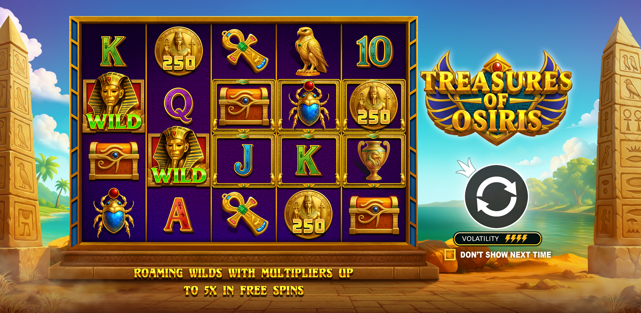 Treasures of Osiris - Start screen 2