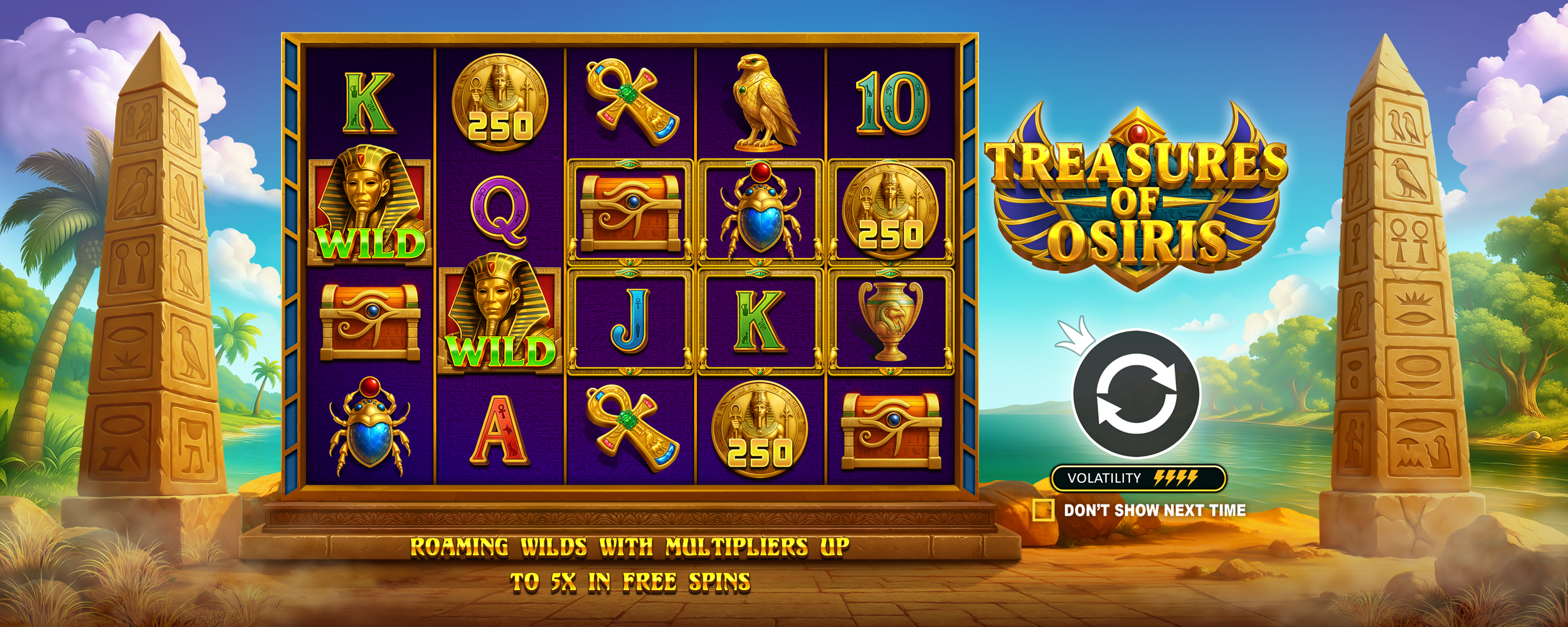 Treasures of Osiris - Start screen 1