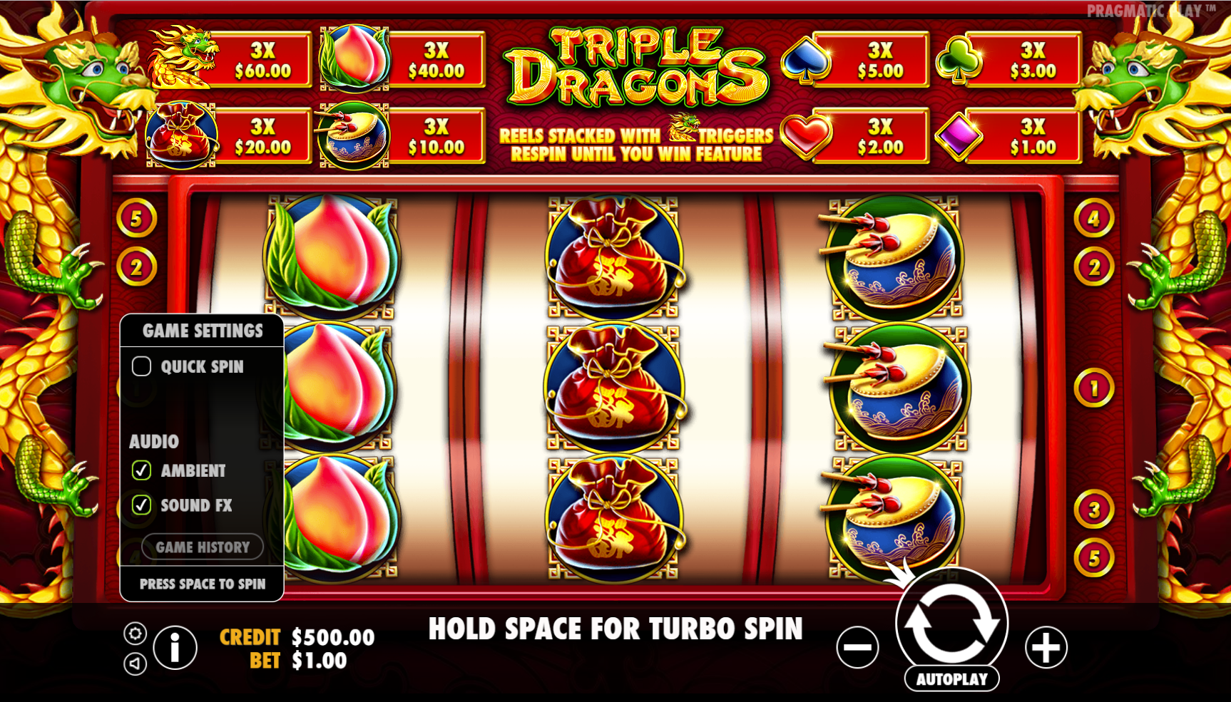 Triple Dragons - Base game 3