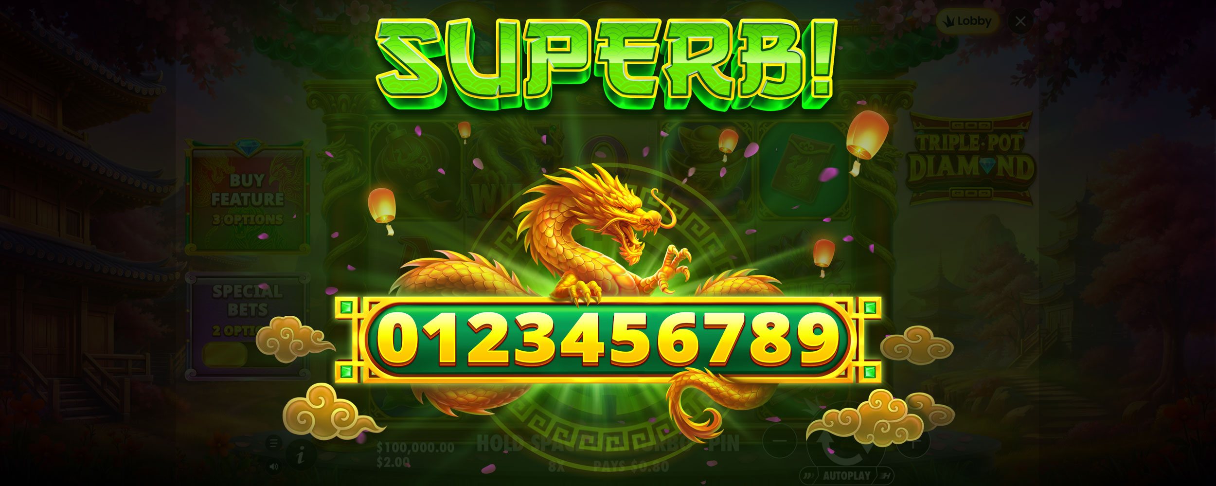 Triple Pot Diamond - Big win 4
