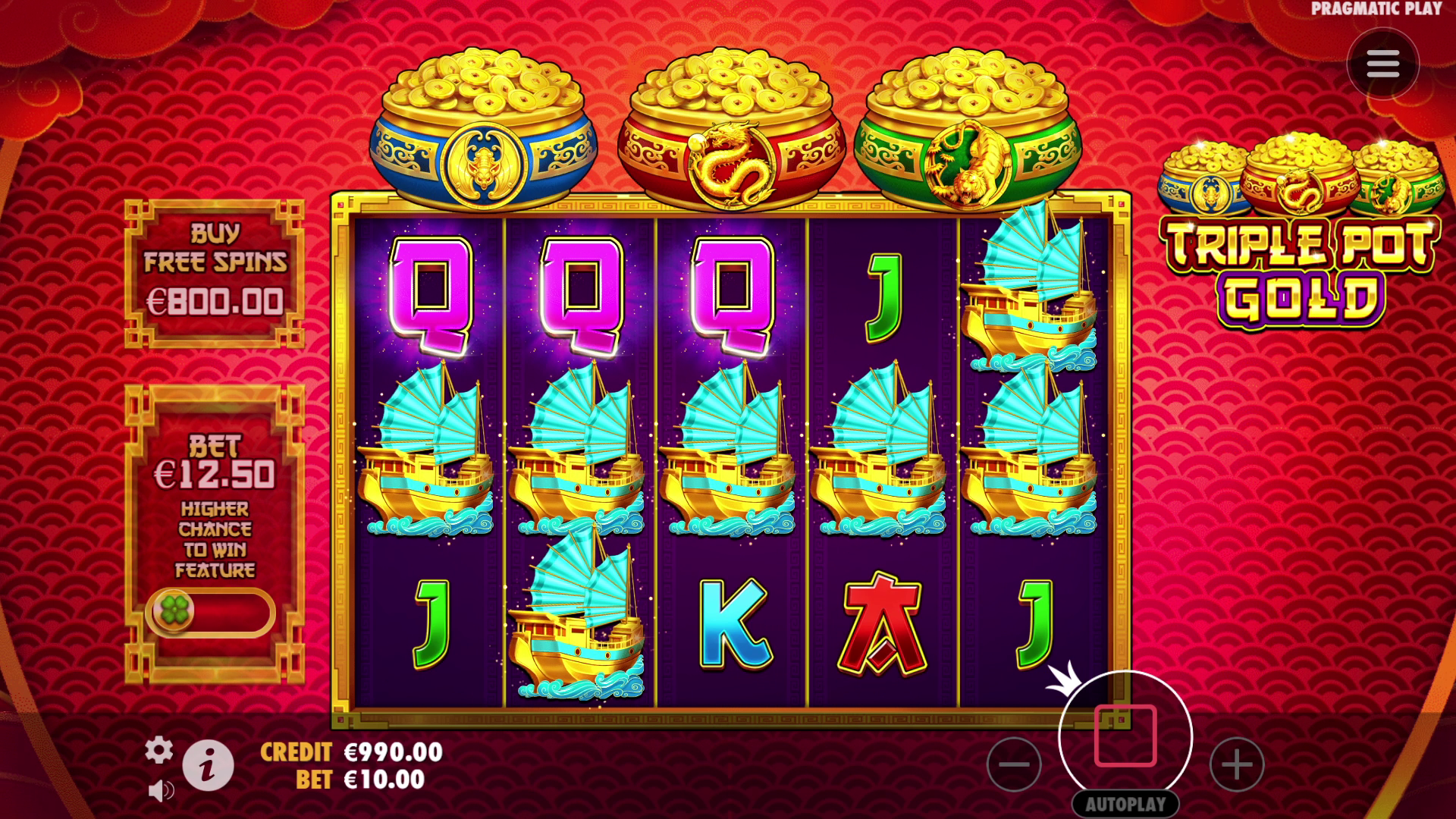 Triple Pot Gold - Base game