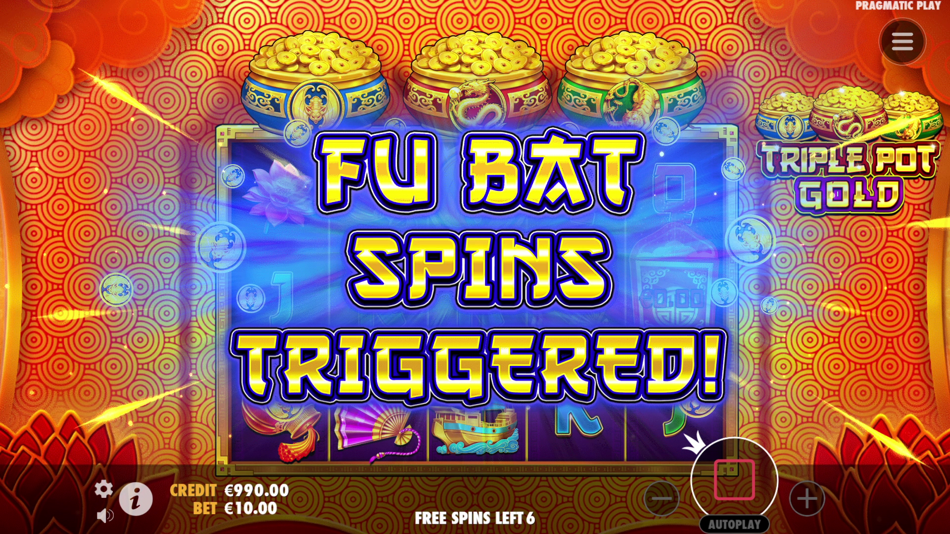 Triple Pot Gold - Free spins 4