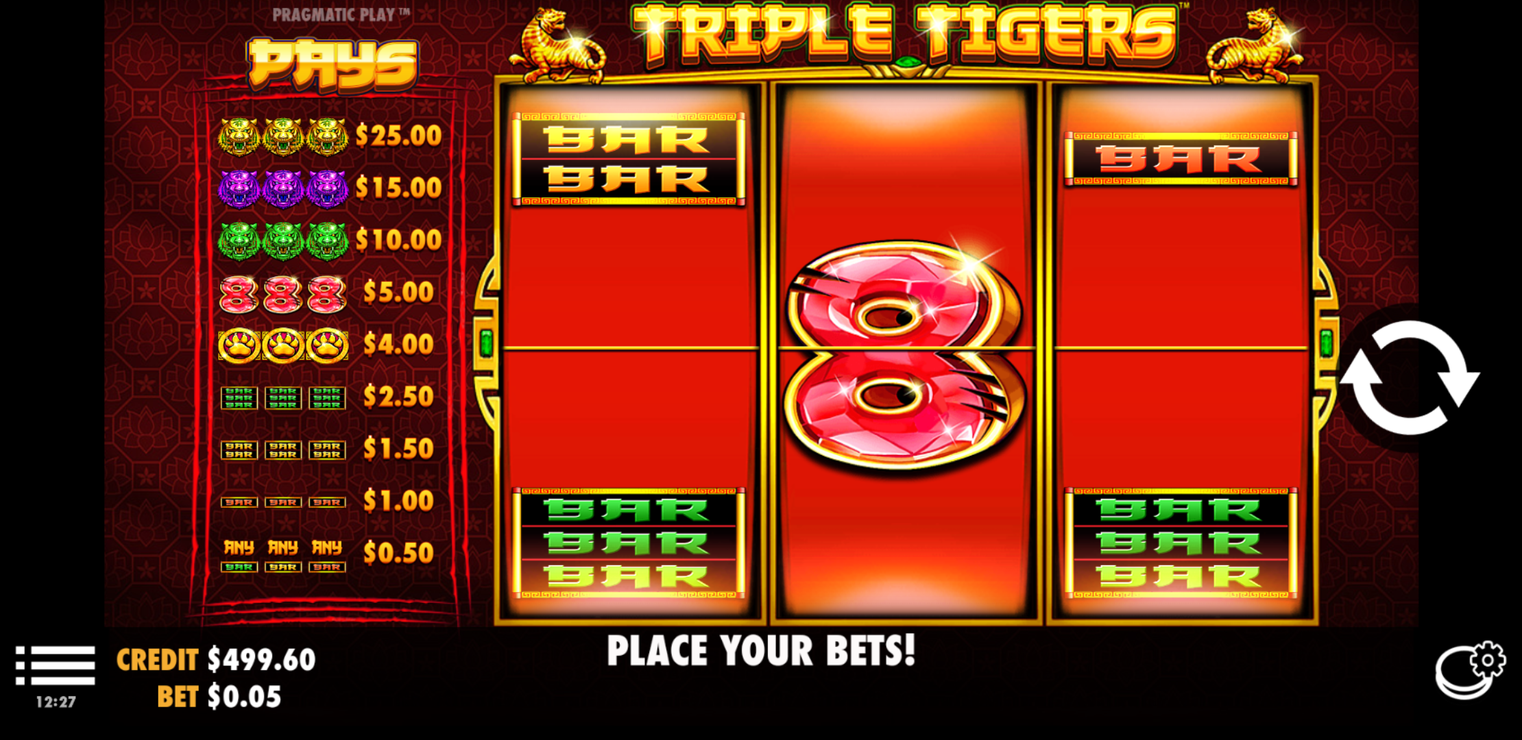 Triple Tigers - Base game 4