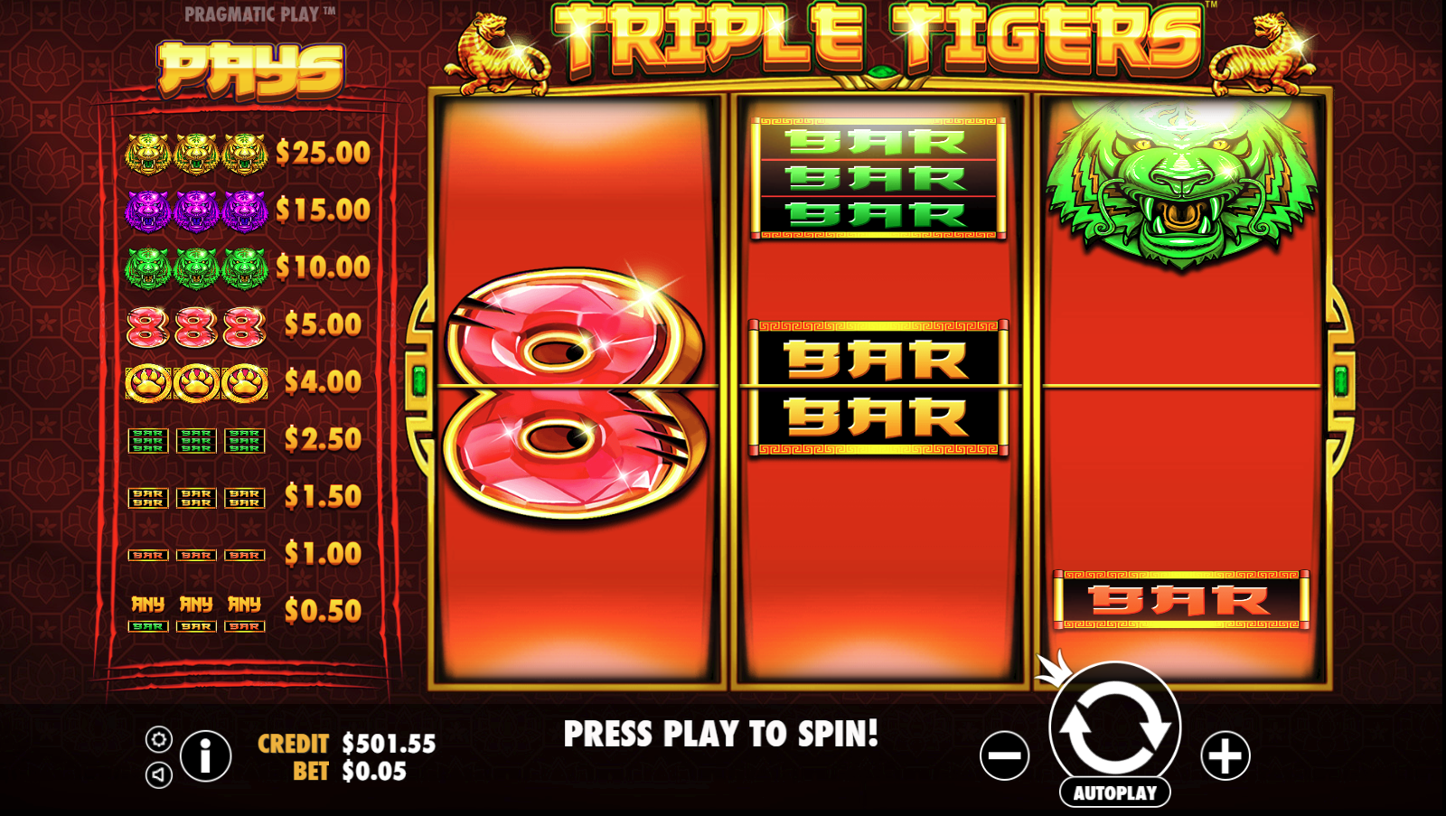 Triple Tigers - Base game 8