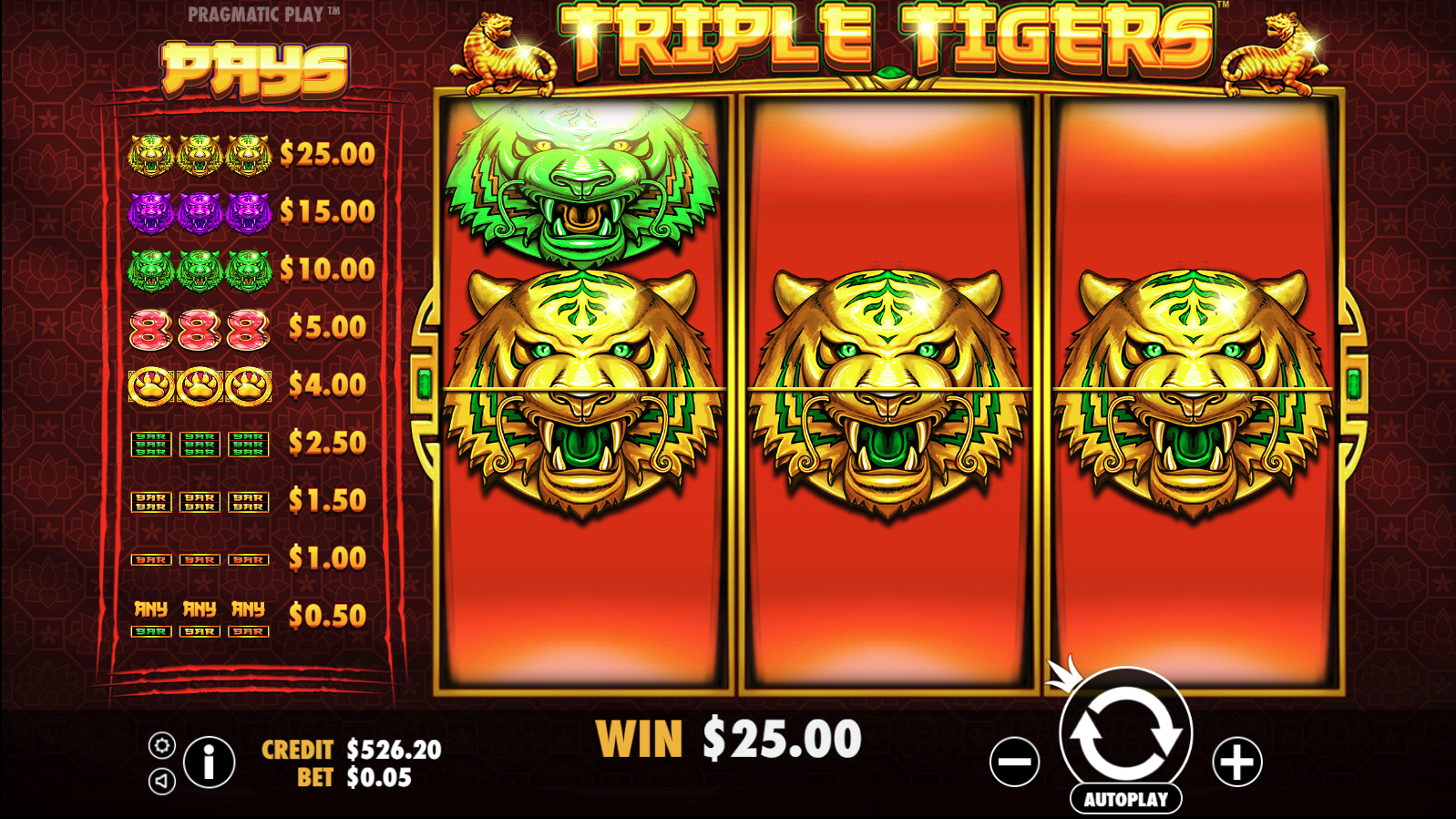 Triple Tigers - Base game 10
