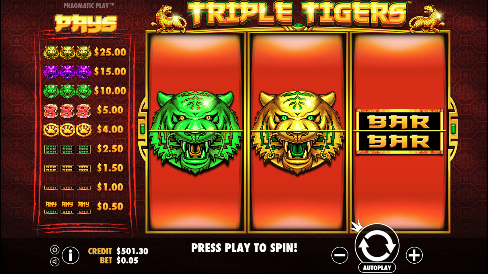 Triple Tigers - Base game 11