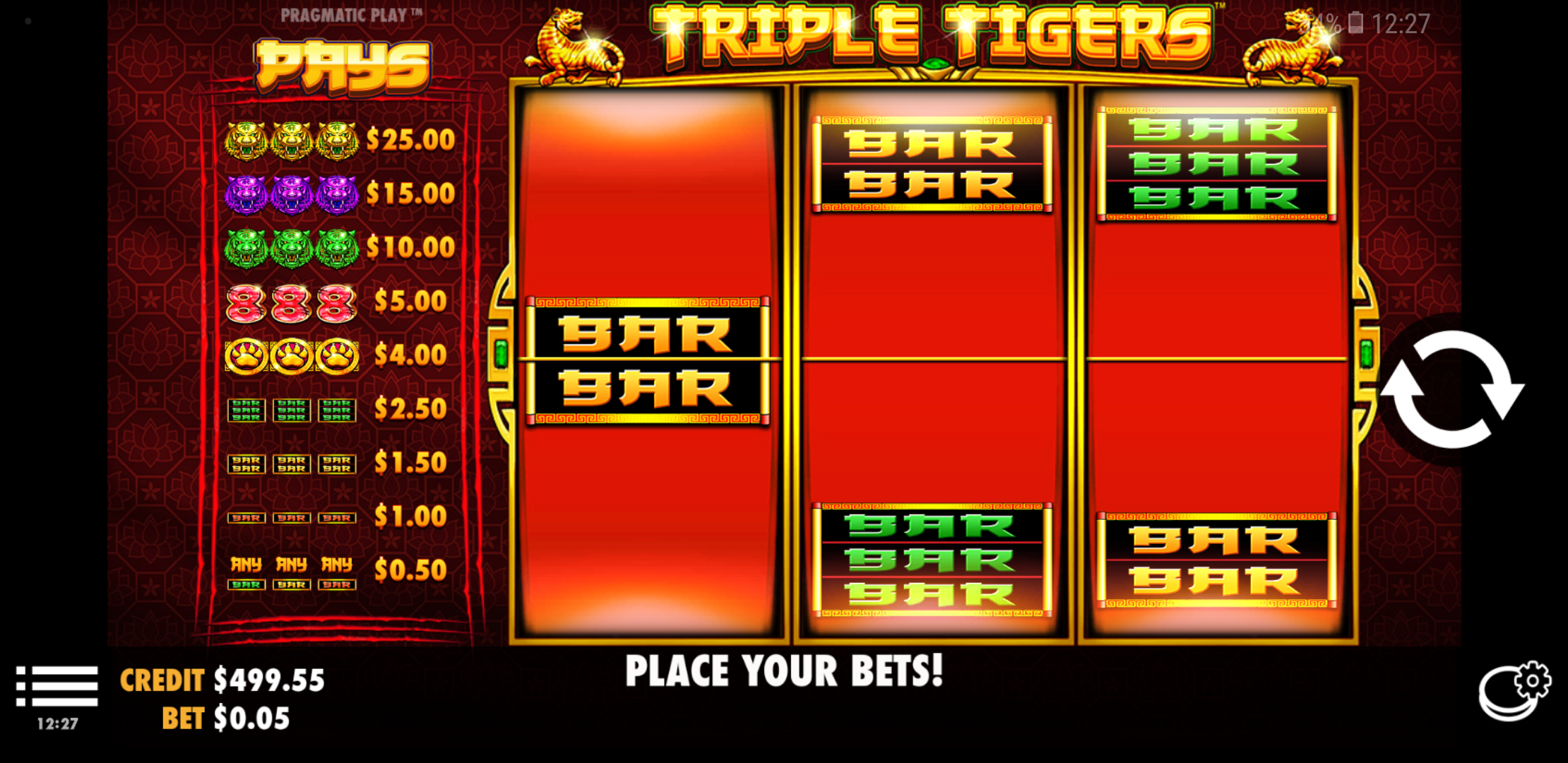 Triple Tigers - Base game 13