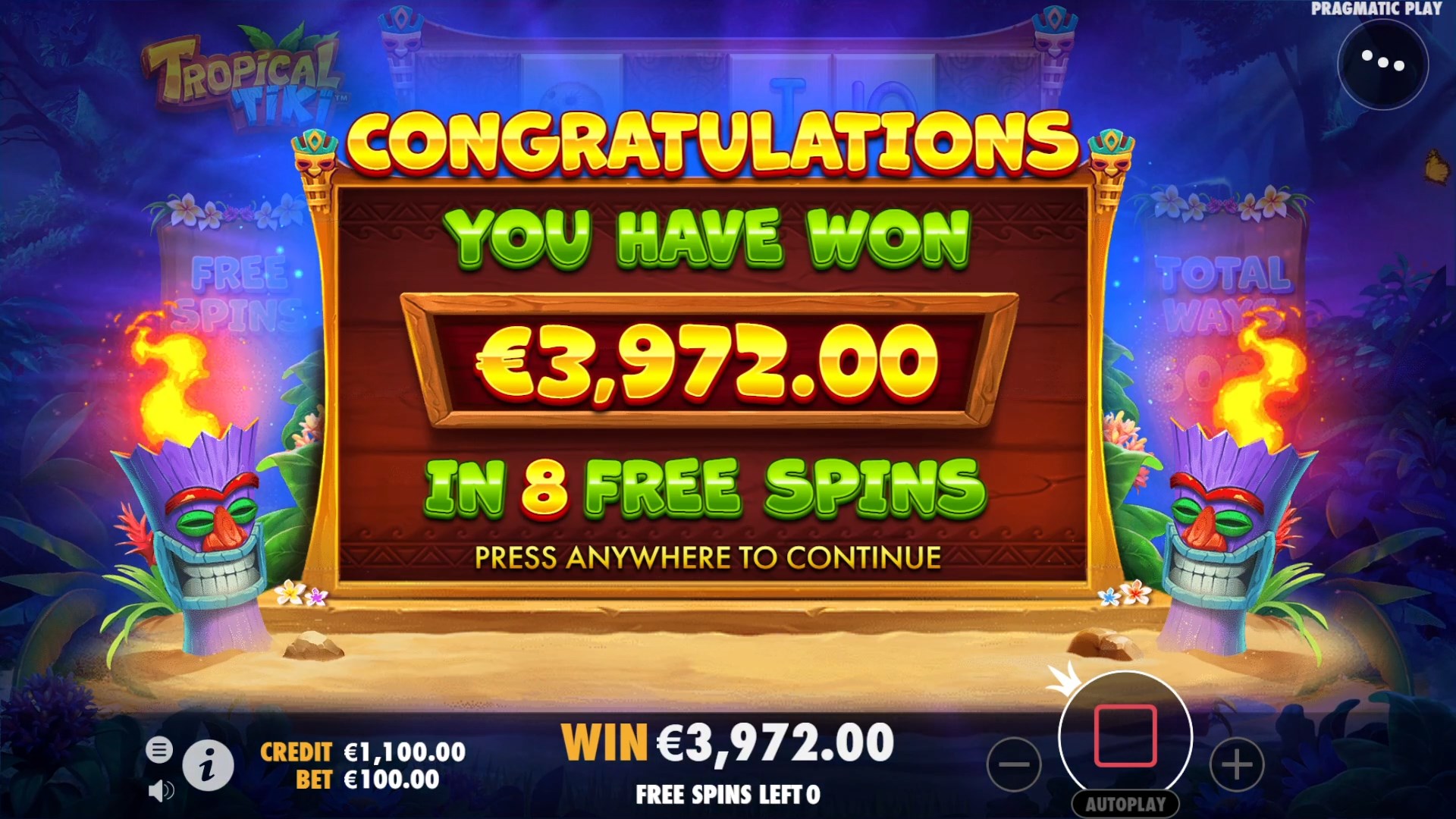 Tropical Tiki - Free spins 1