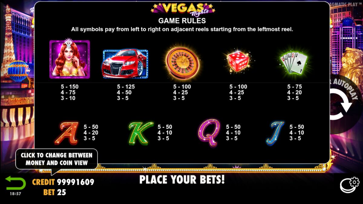 Vegas Nights - Game rules 14
