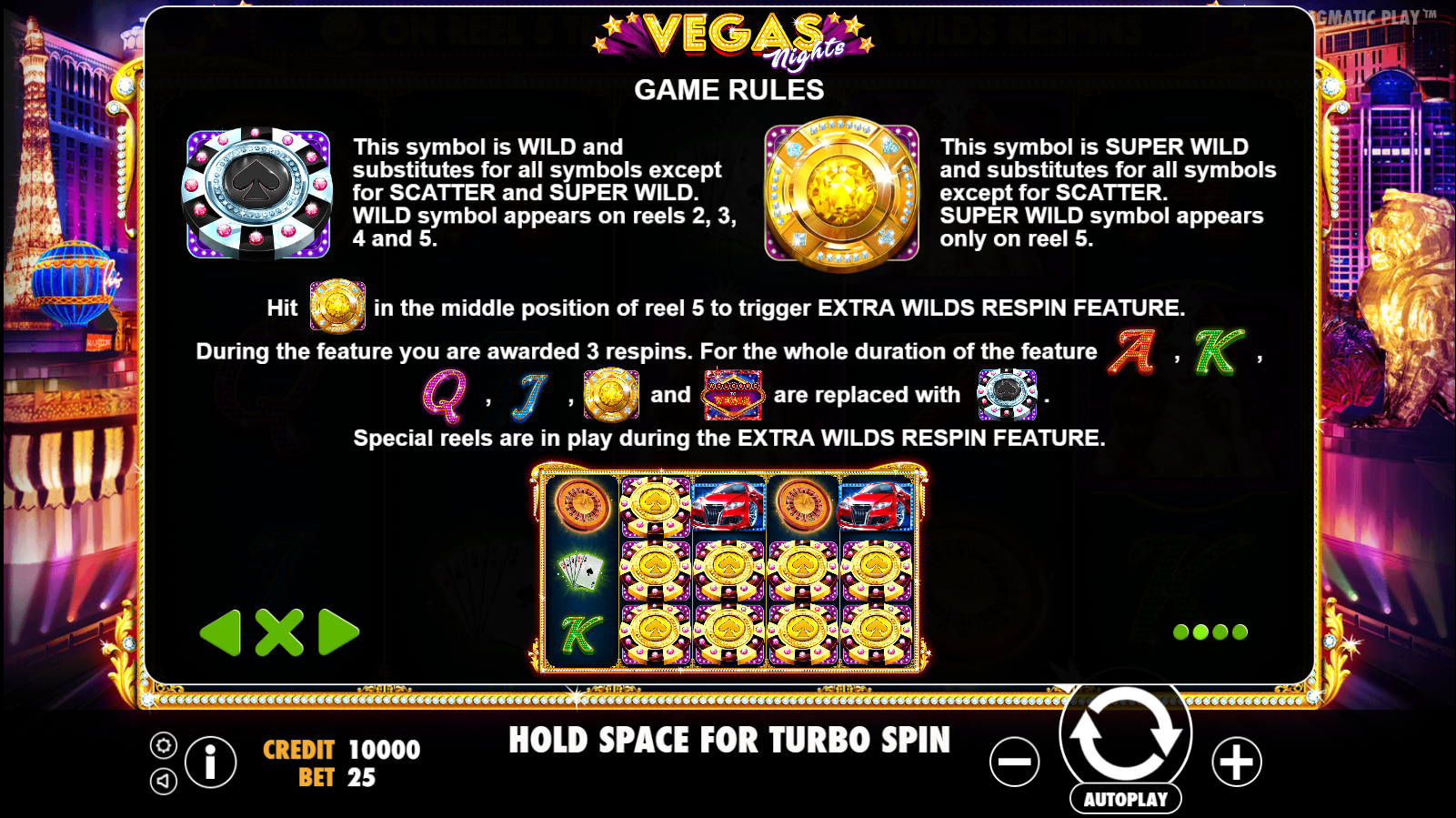 Vegas Nights - Game rules 15