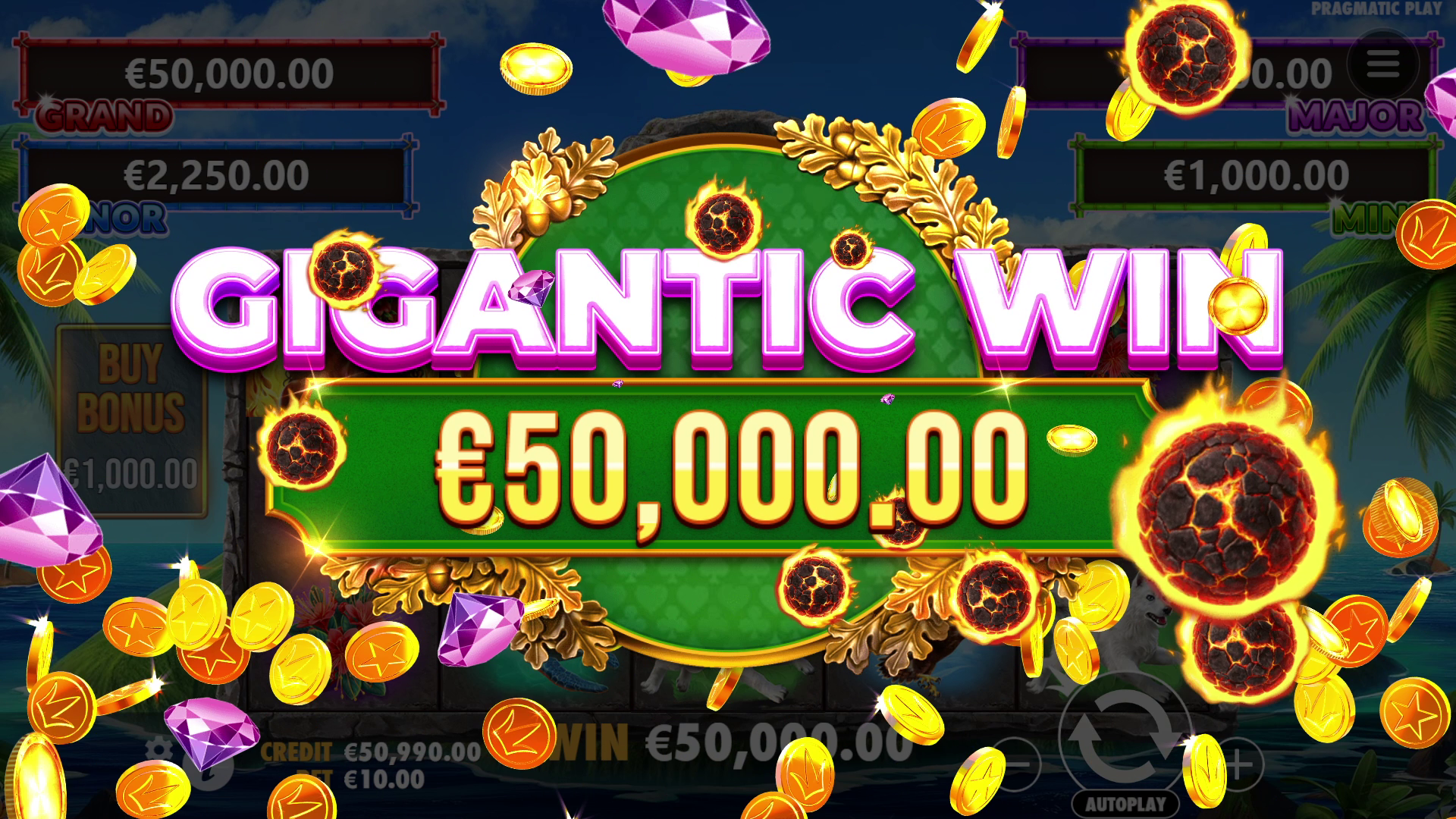 Volcano Goddess - Big win 3