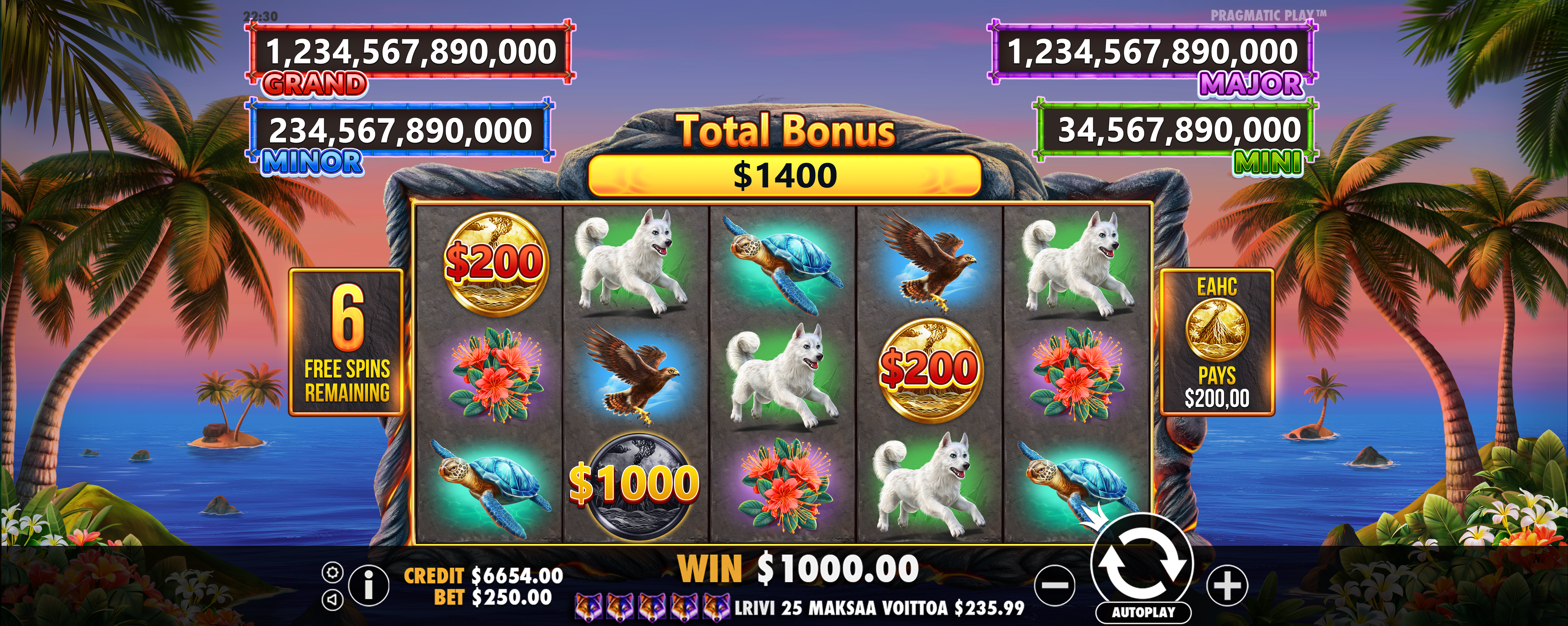 Volcano Goddess - Free spins 3