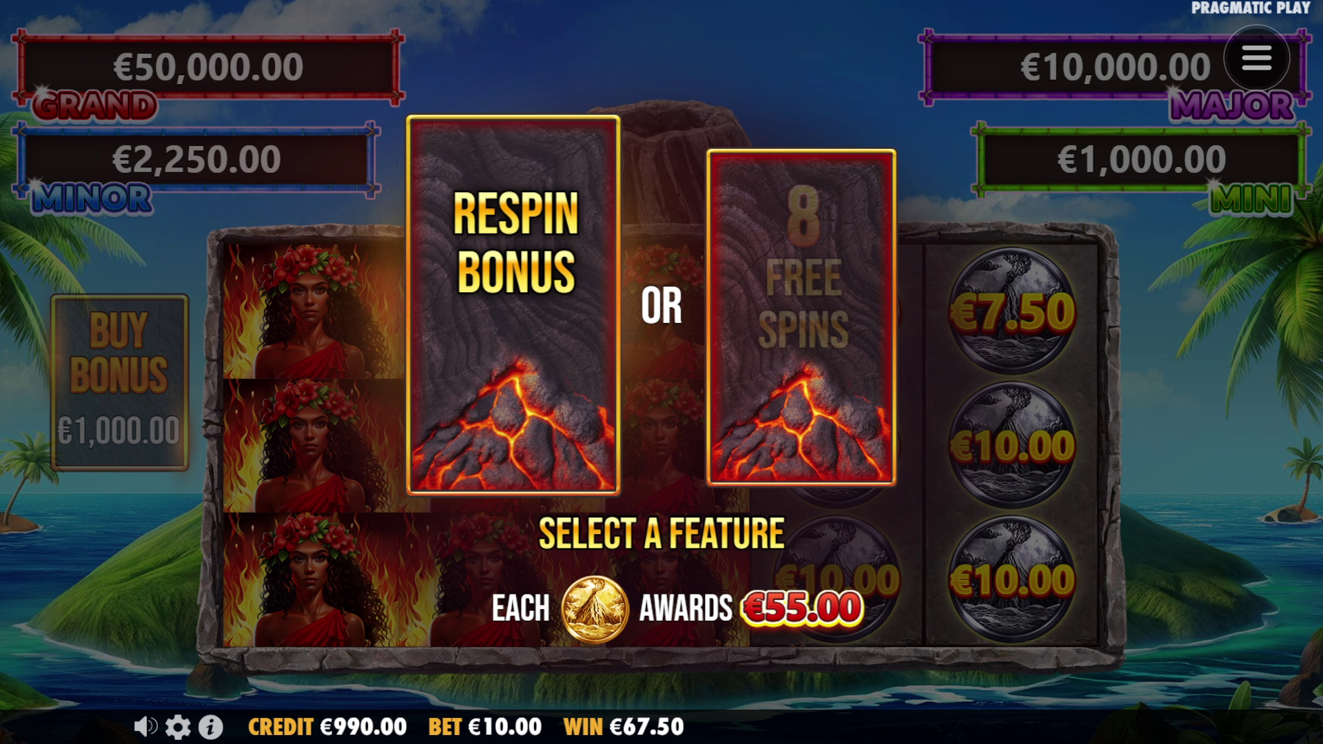 Volcano Goddess - Buy bonus 2