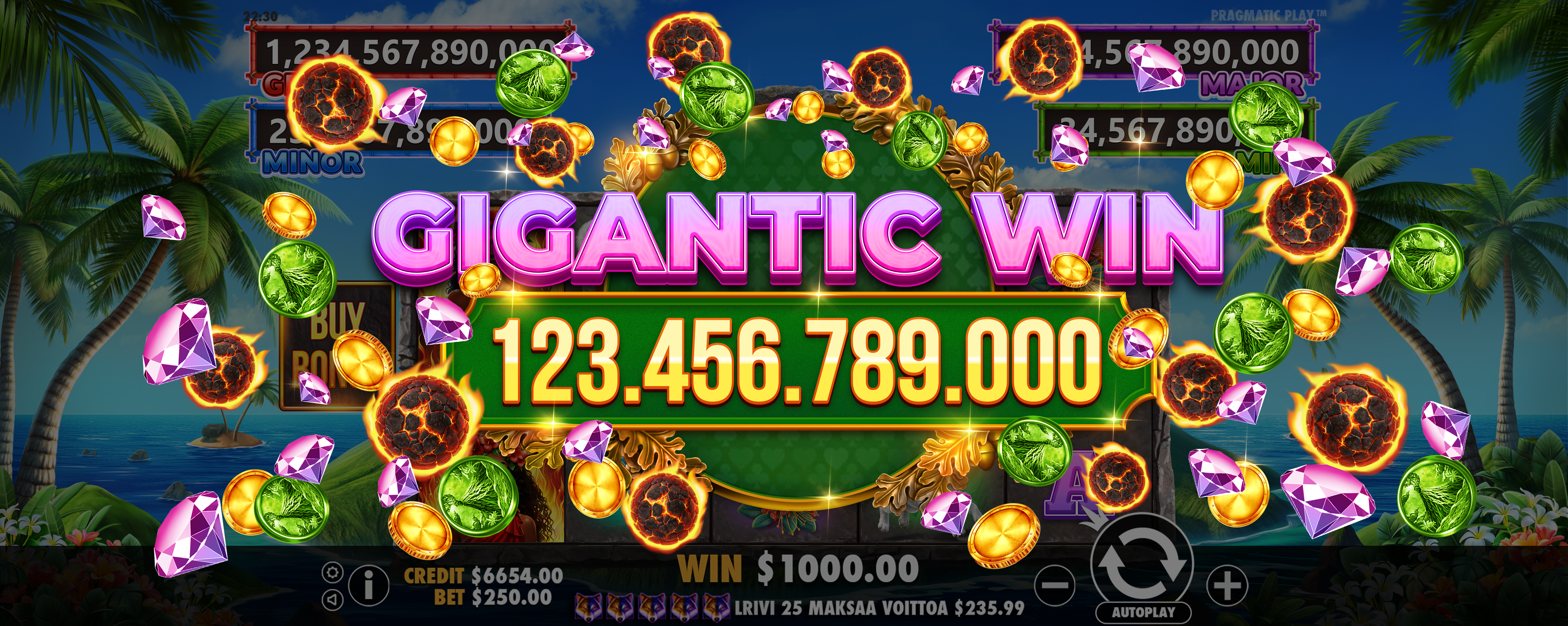 Volcano Goddess - Big win 4