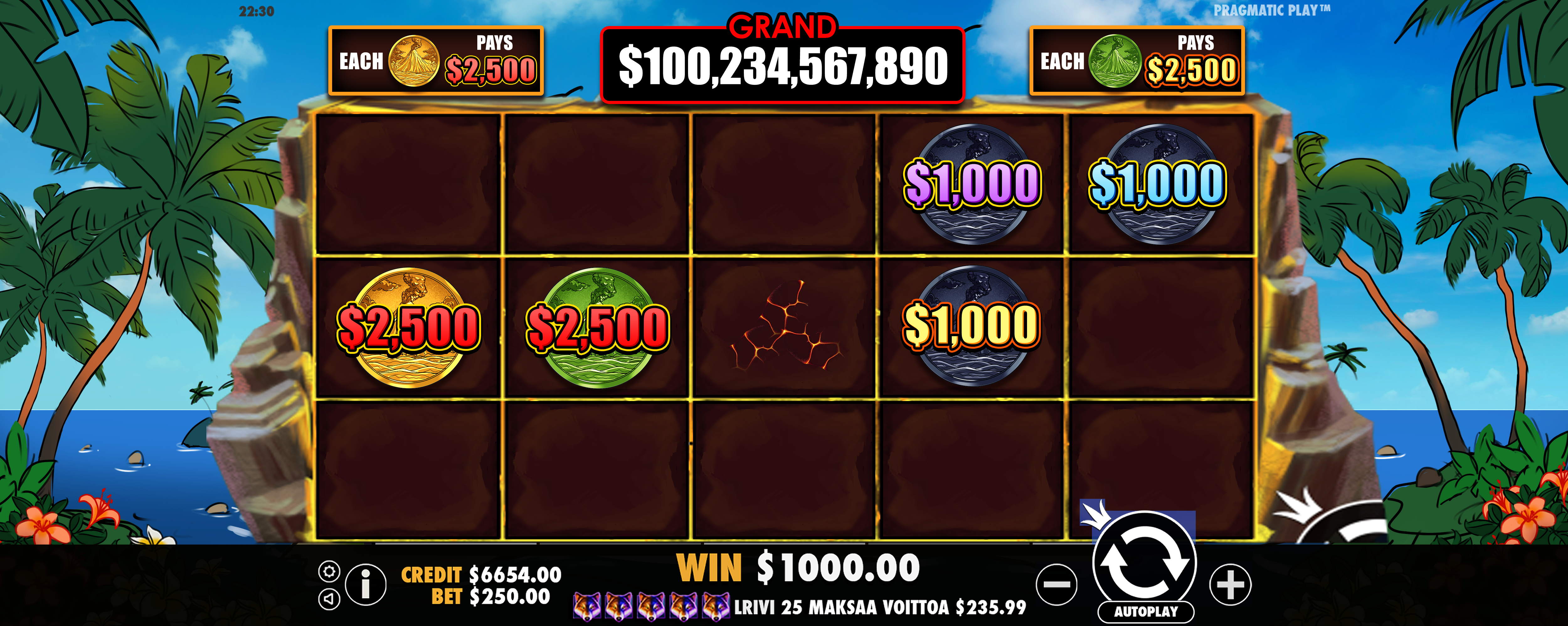 Volcano Goddess - Big win 7