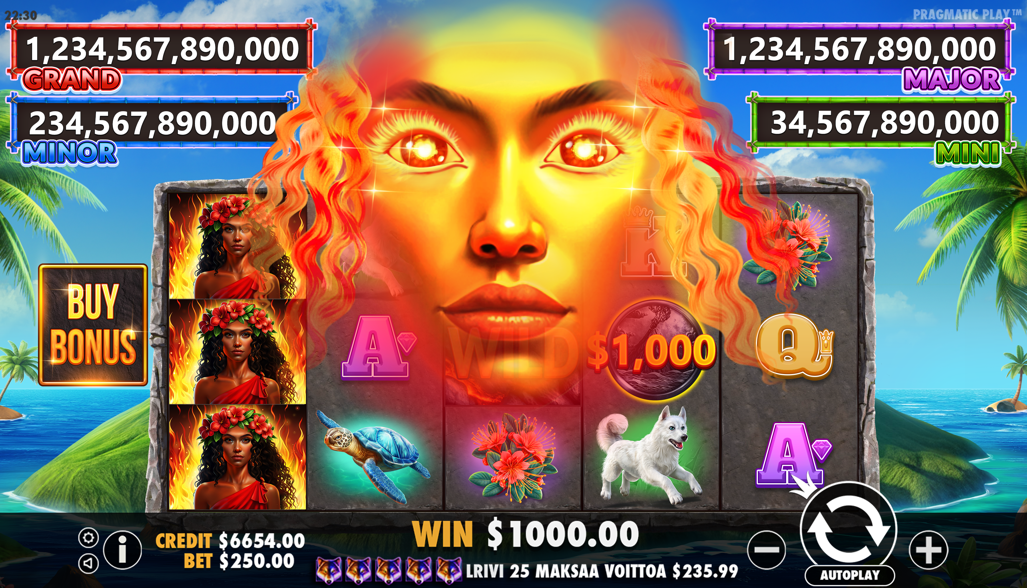 Volcano Goddess - Big win 13