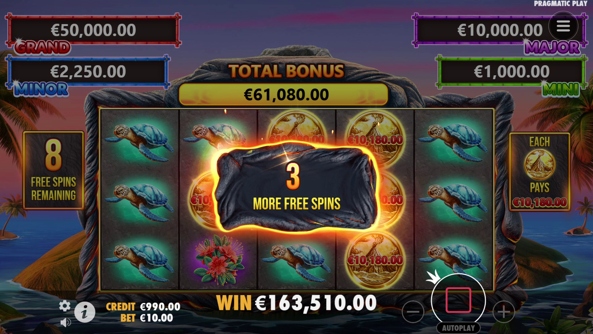 Volcano Goddess - Free spins 6