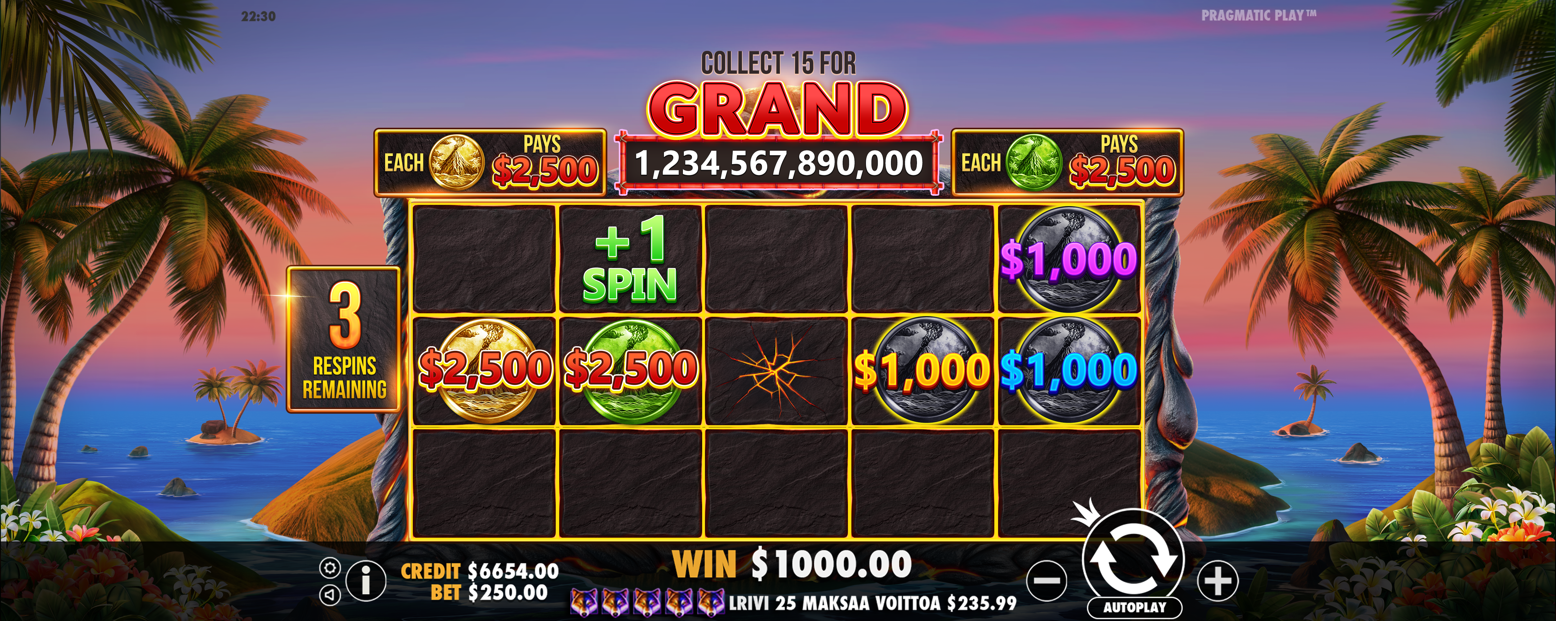 Volcano Goddess - Free spins 7