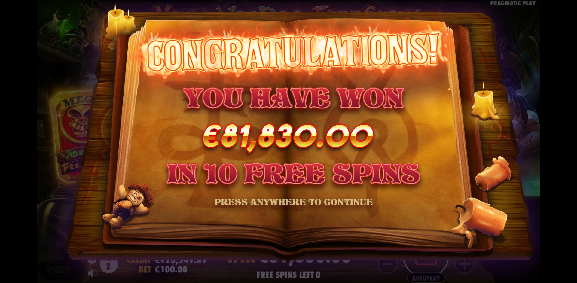 Voodoo Magic - Free spins 7