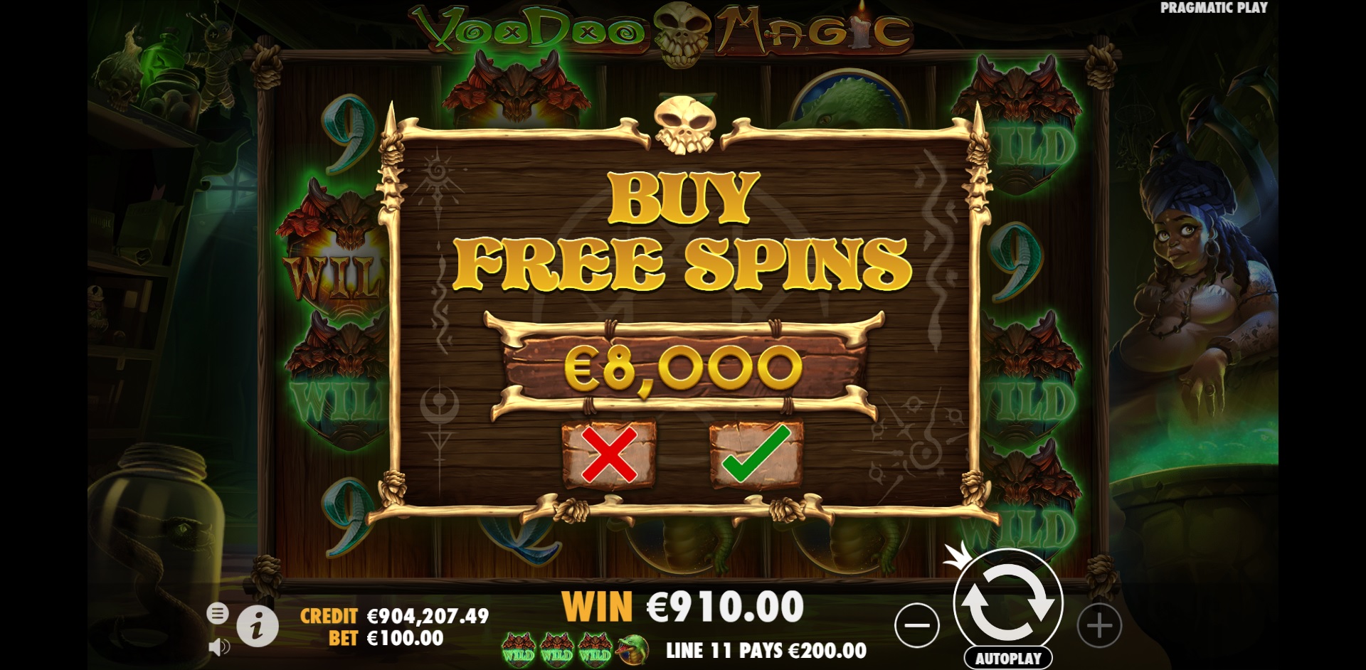 Voodoo Magic - Buy bonus 8