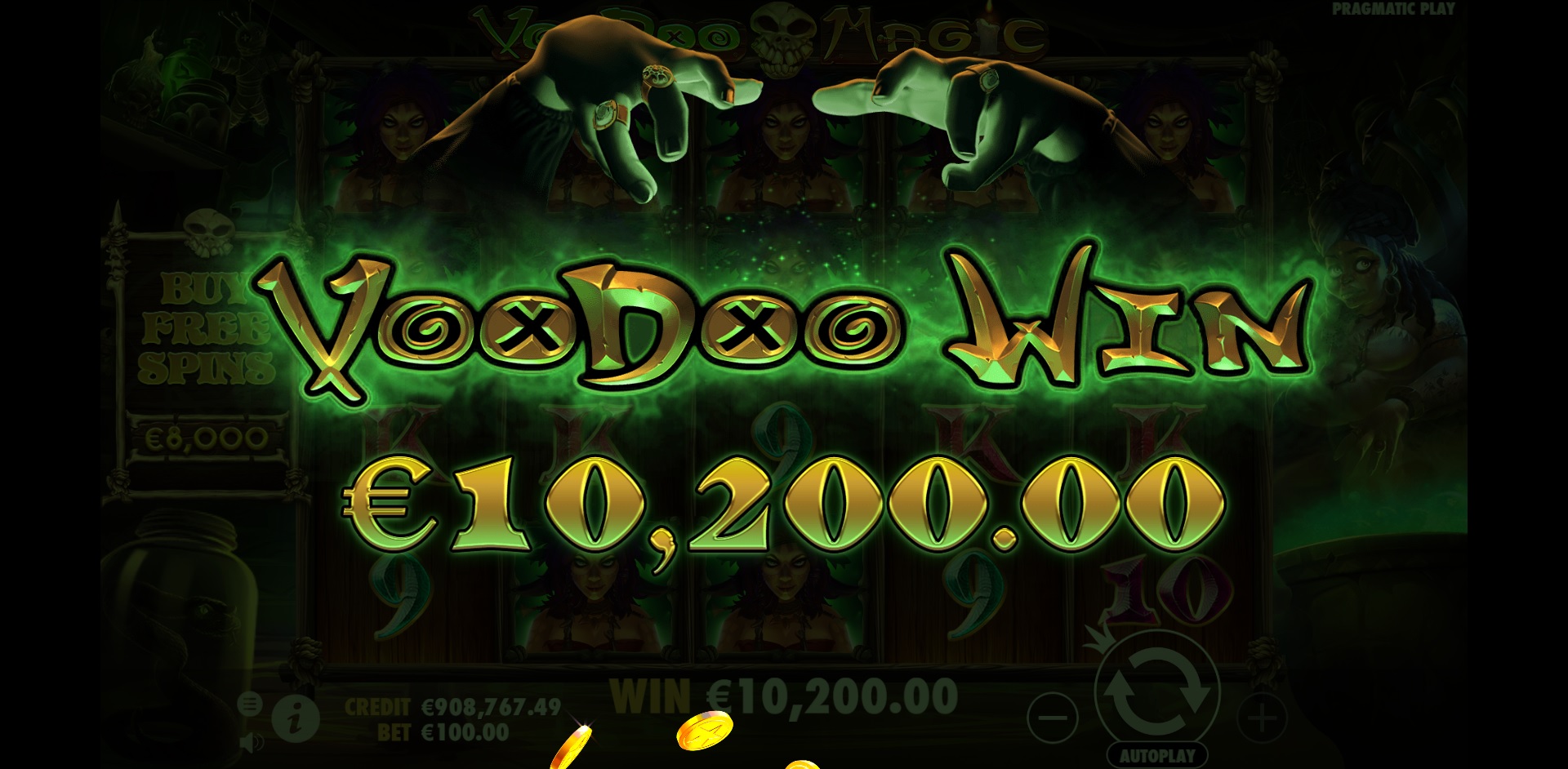 Voodoo Magic - Big win 3