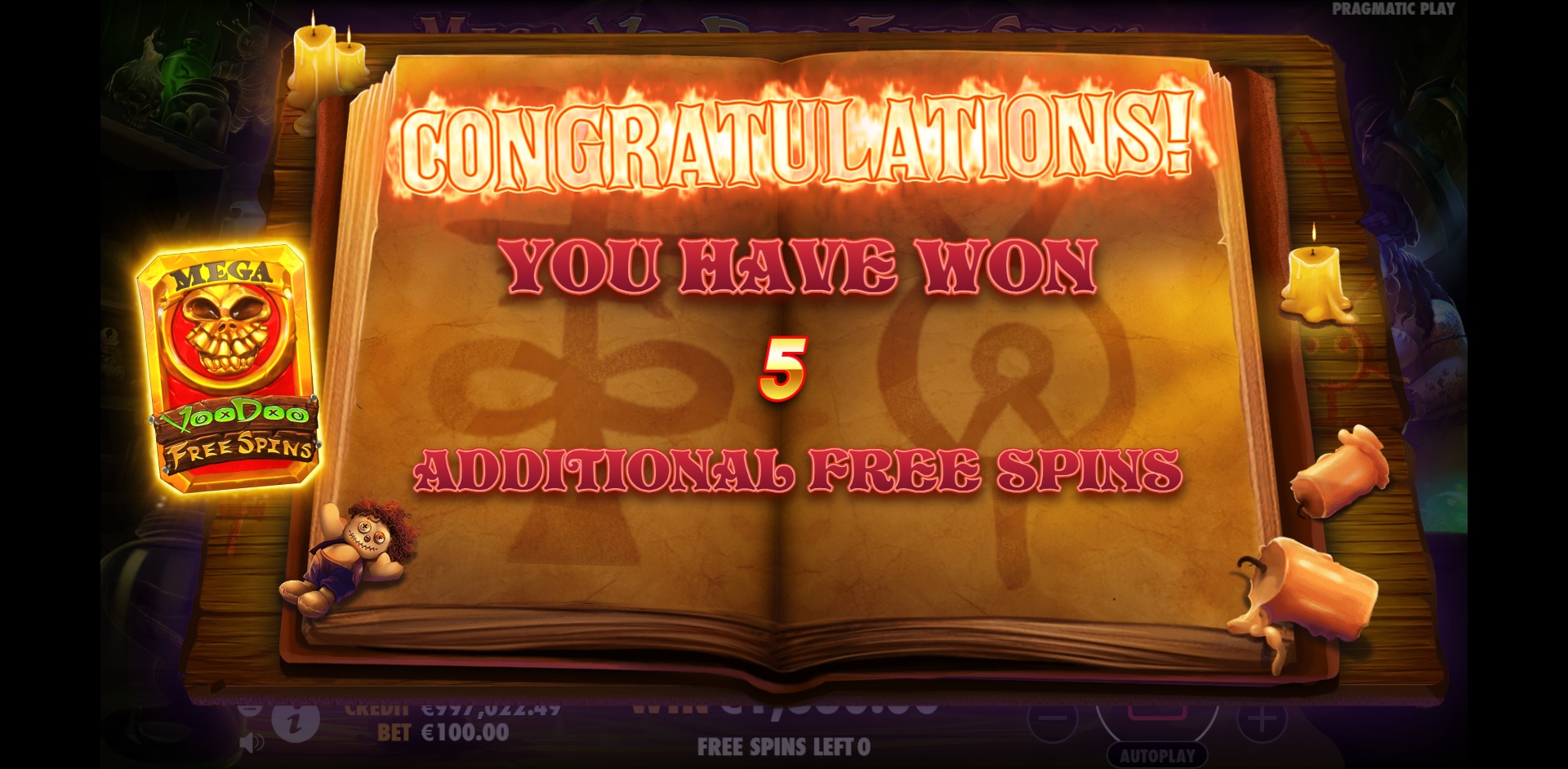 Voodoo Magic - Free spins 11