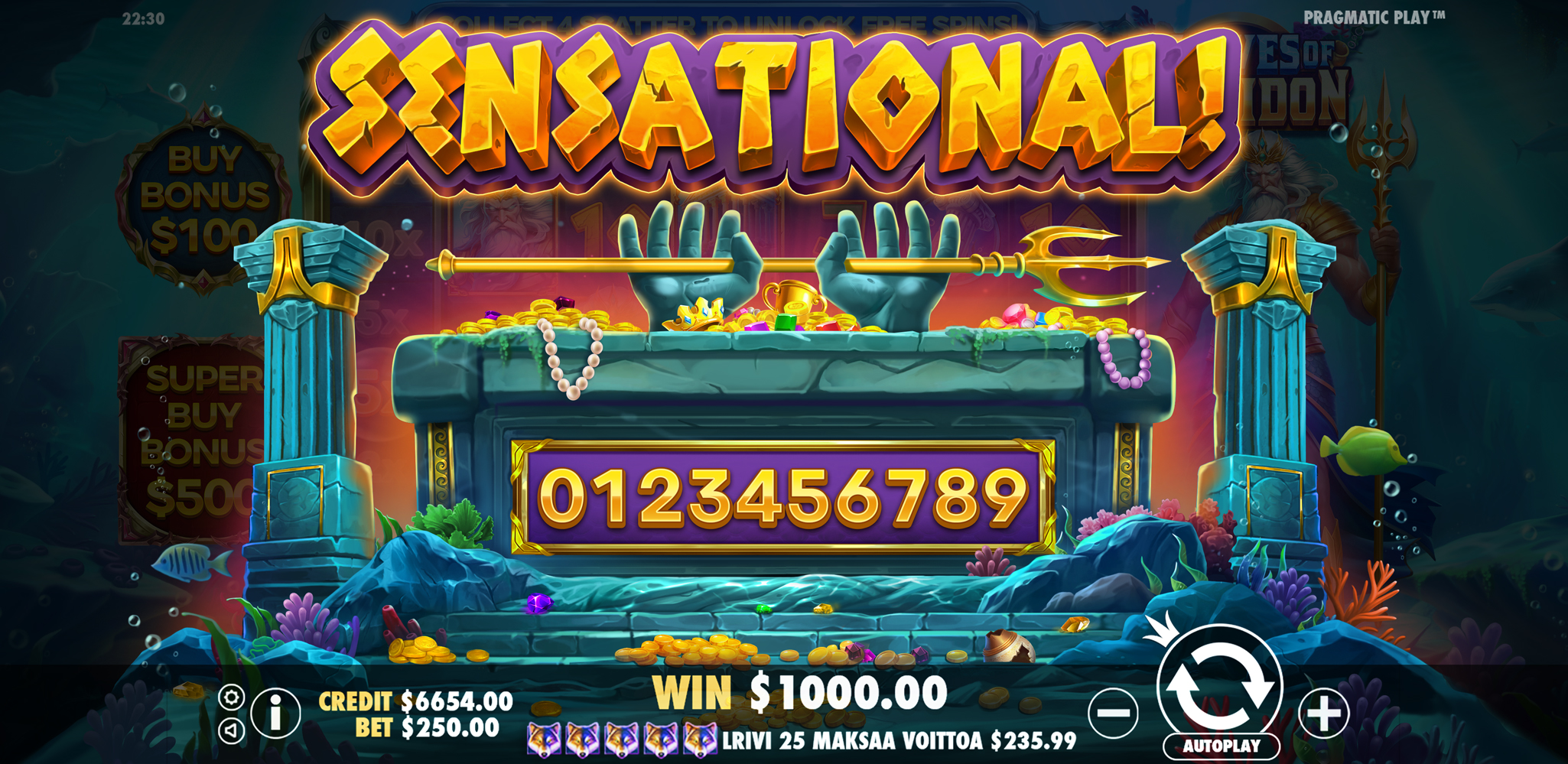 Waves of Poseidon - Big win 6