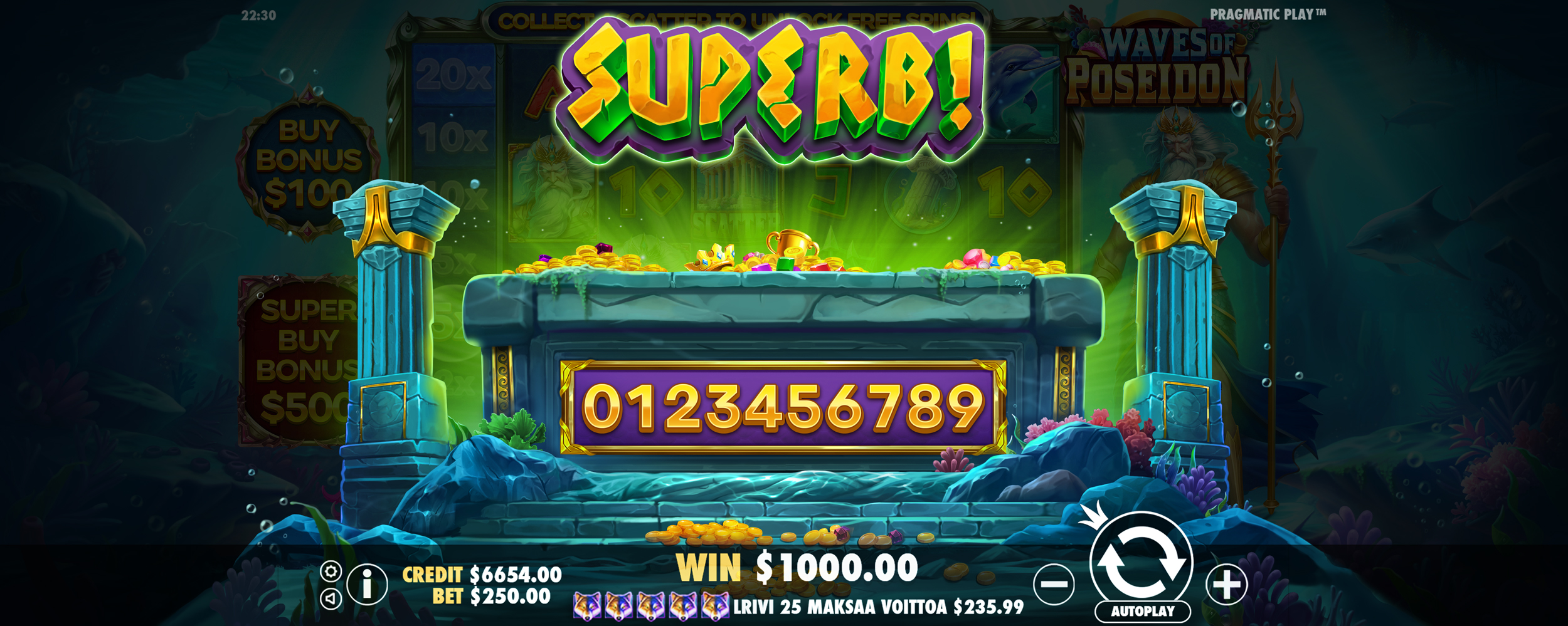 Waves of Poseidon - Big win 7