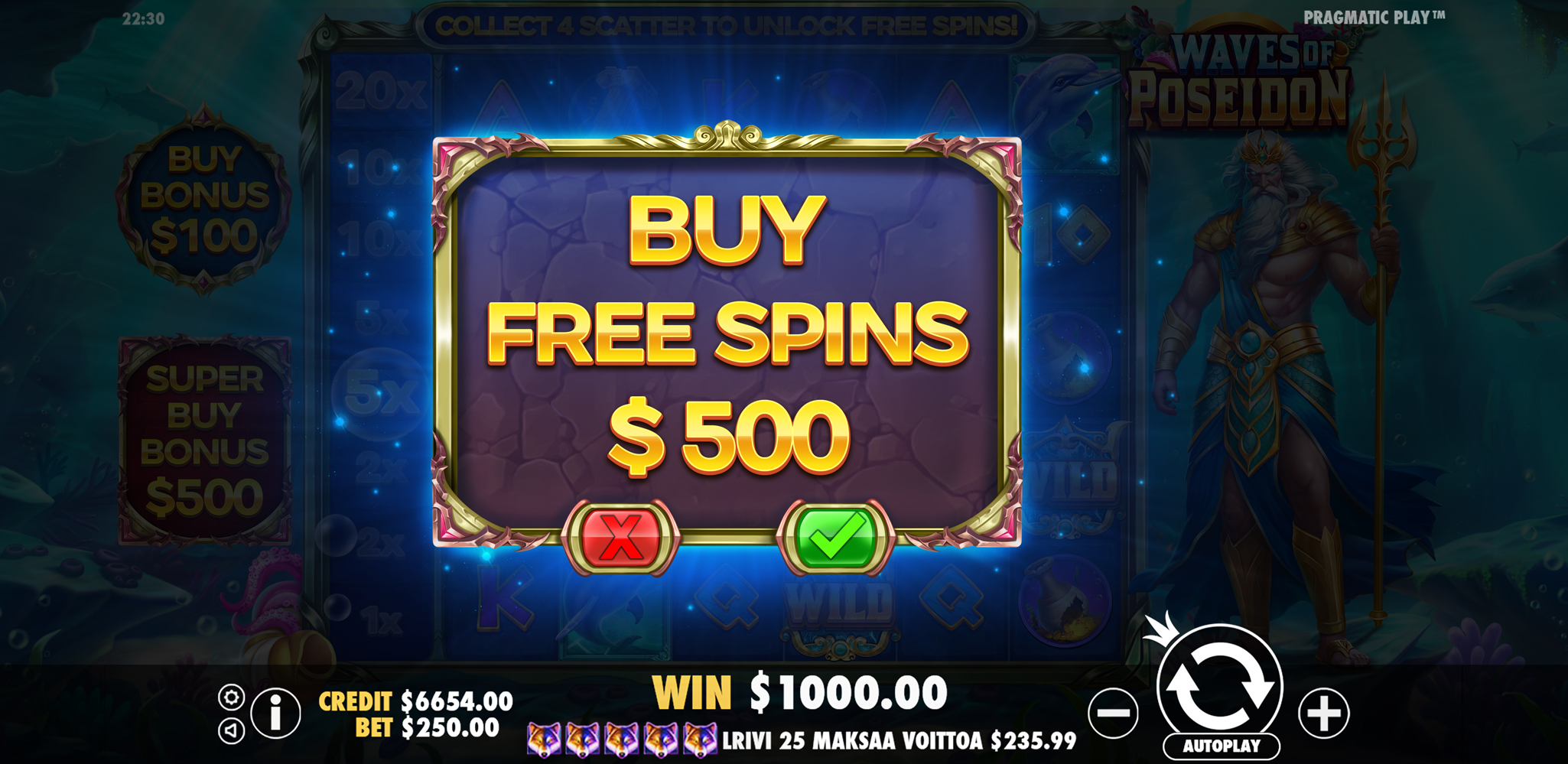 Waves of Poseidon - Buy bonus 2