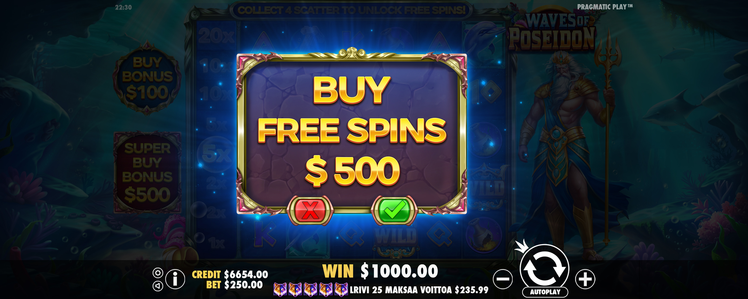 Waves of Poseidon - Buy bonus 1