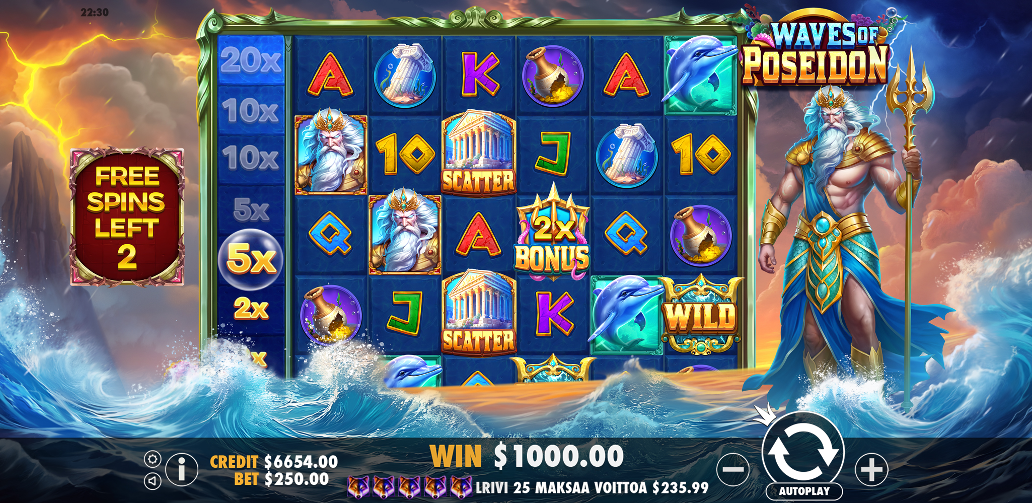 Waves of Poseidon - Free spins 4