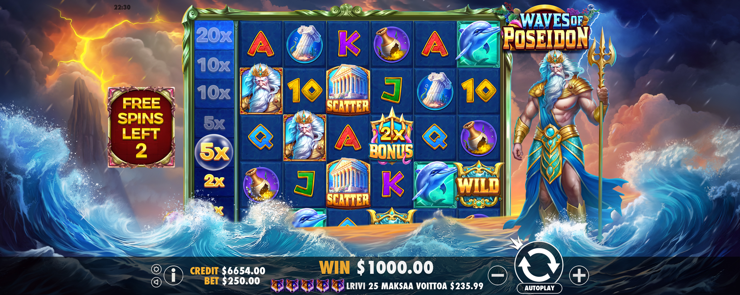 Waves of Poseidon - Free spins 3