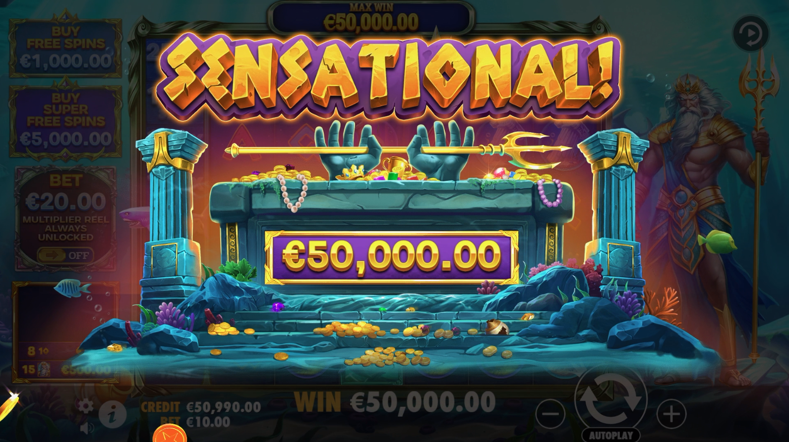 Waves of Poseidon - Big win 11
