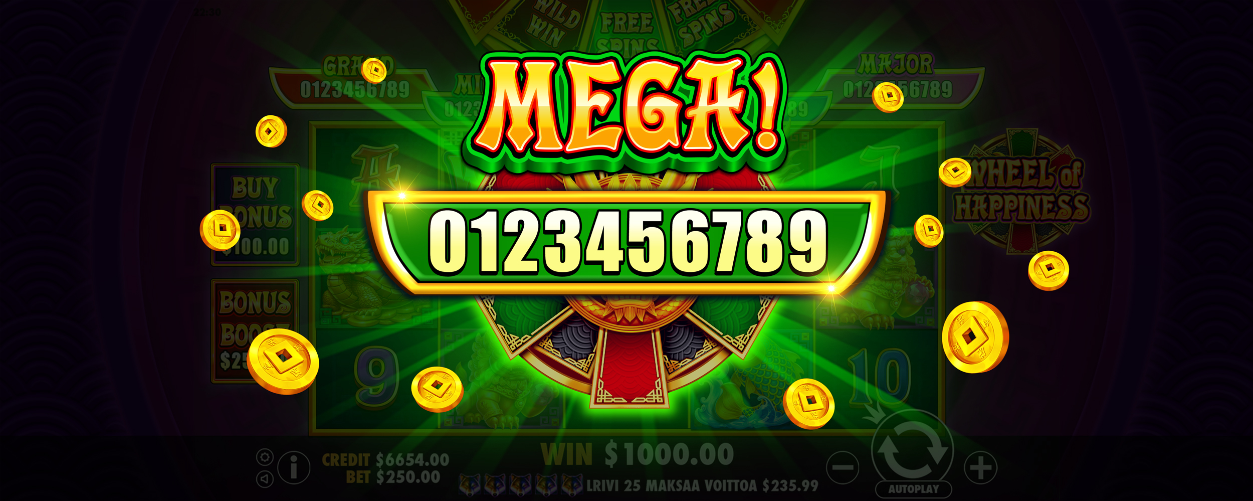 Wheel of Happiness - Big win 3