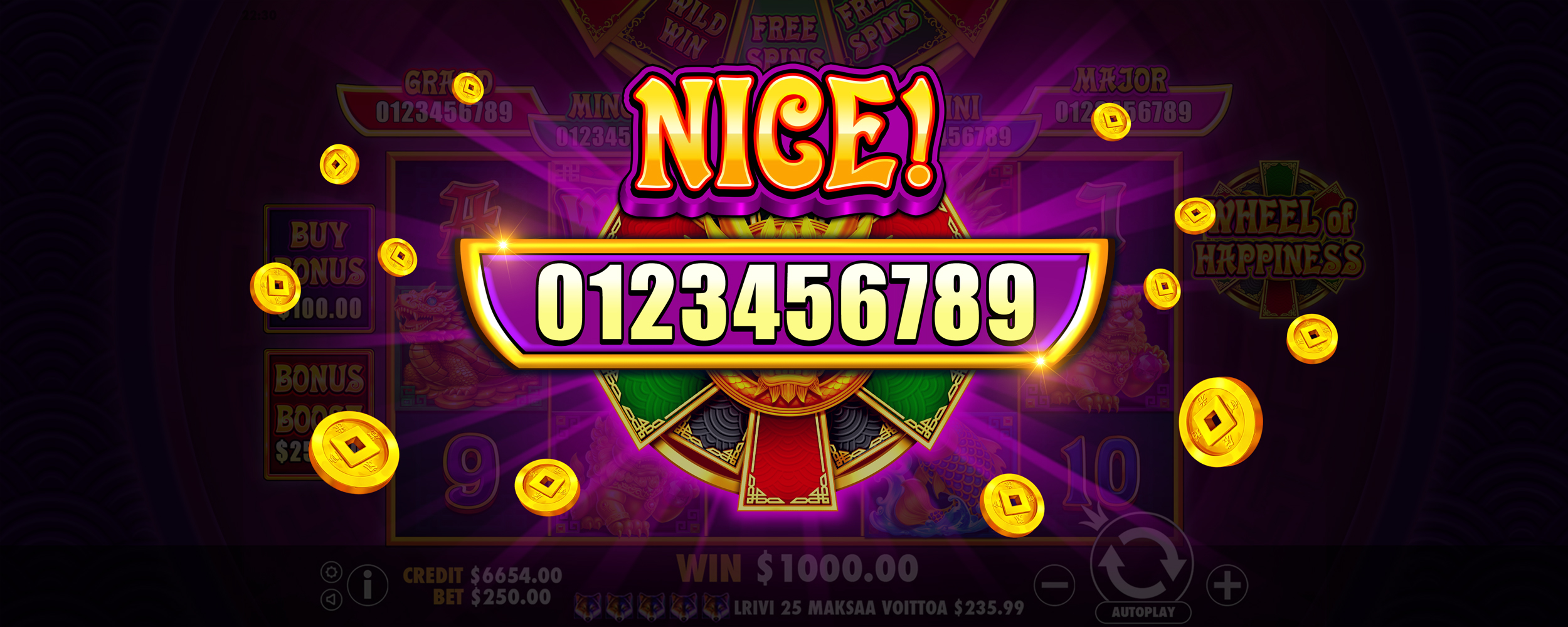 Wheel of Happiness - Big win 4